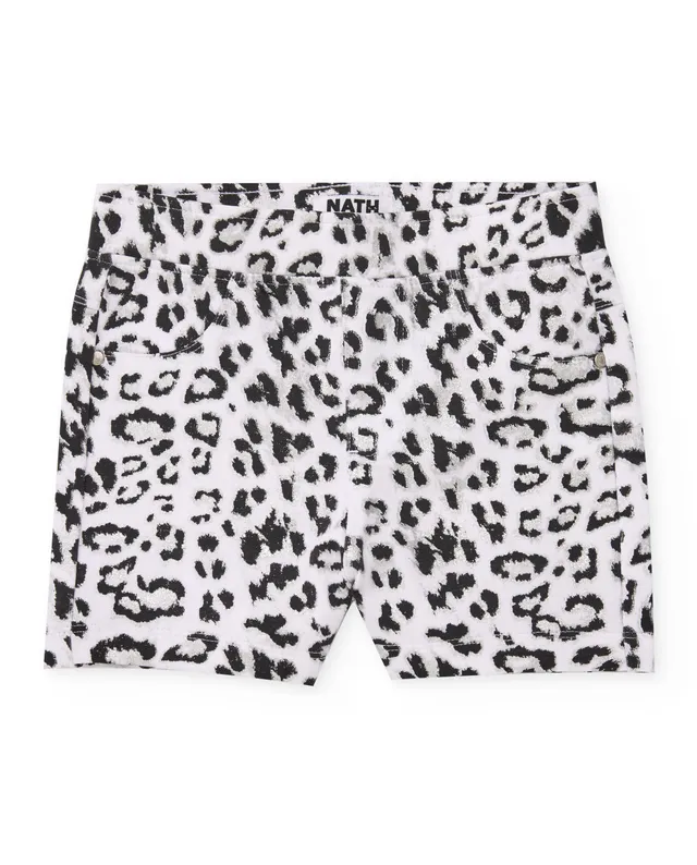 TucTuc Bermuda shorts bambina bianco stampa animalier