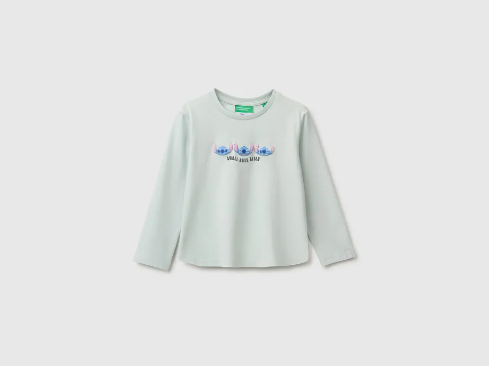United Colors of Benetton Maglietta Stitch Cotone Bio Bimba