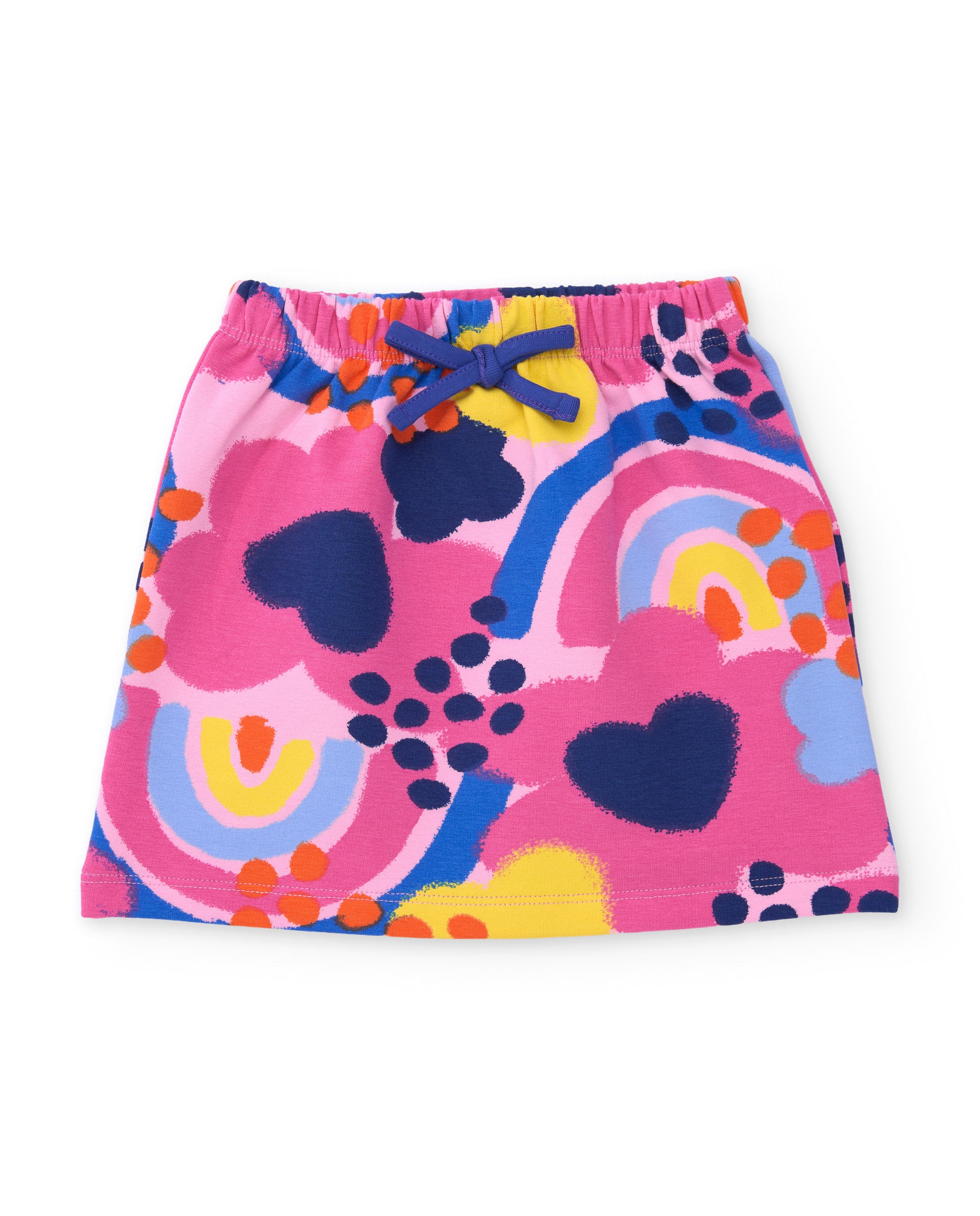 TucTuc Completi set bambina rosa felpa e gonna fantasia