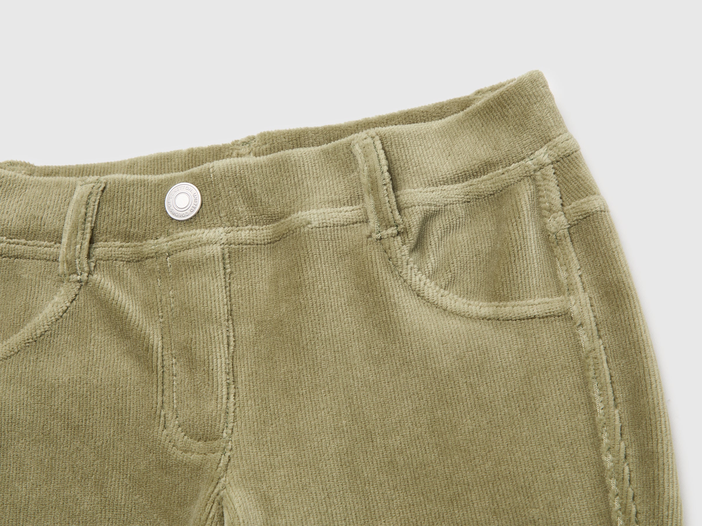 United Colors of Benetton Chenille Pantaloni skinny ciniglia