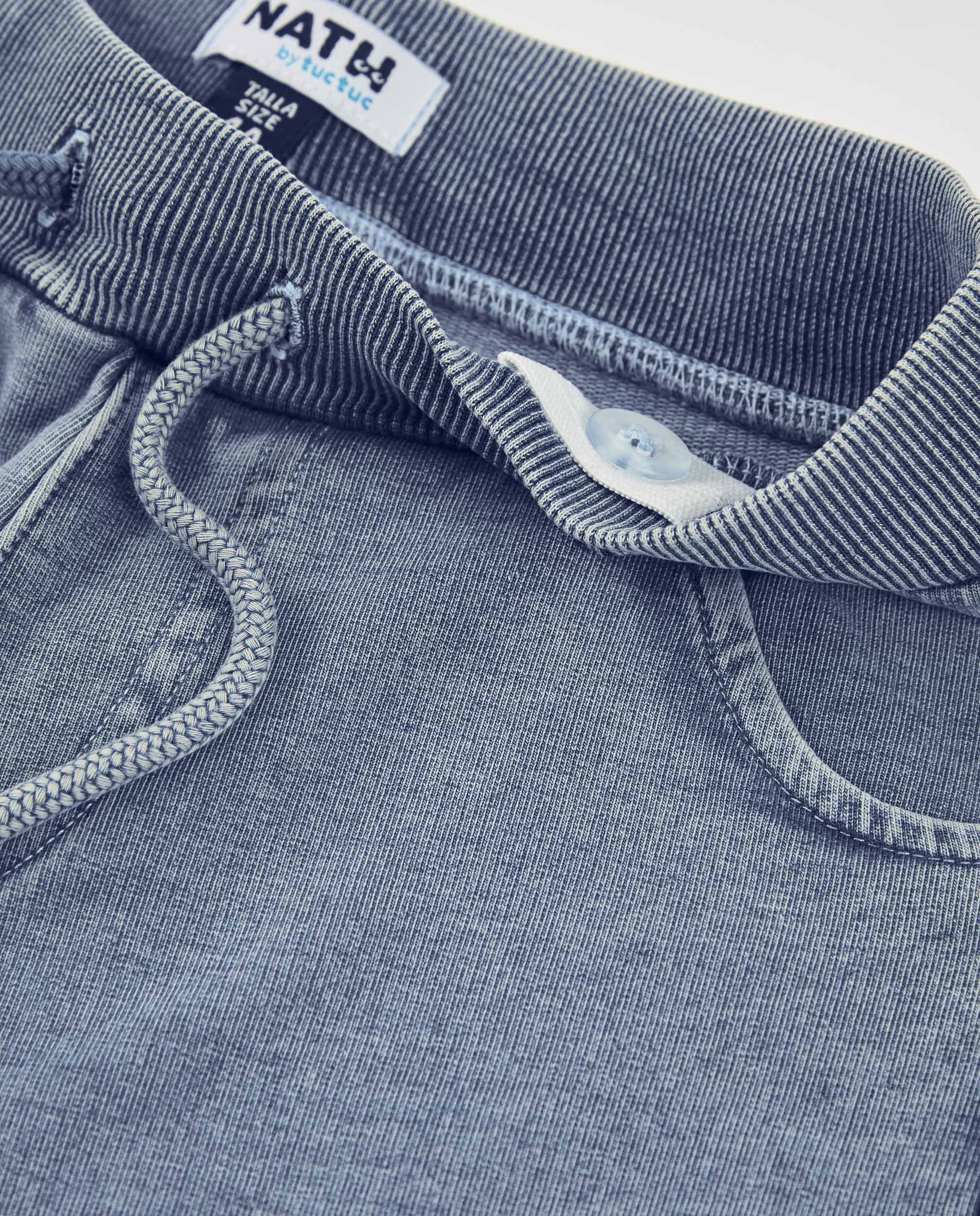 TucTuc Bermuda Bimbo Denim Jeans Elastico Effetto Lavato
