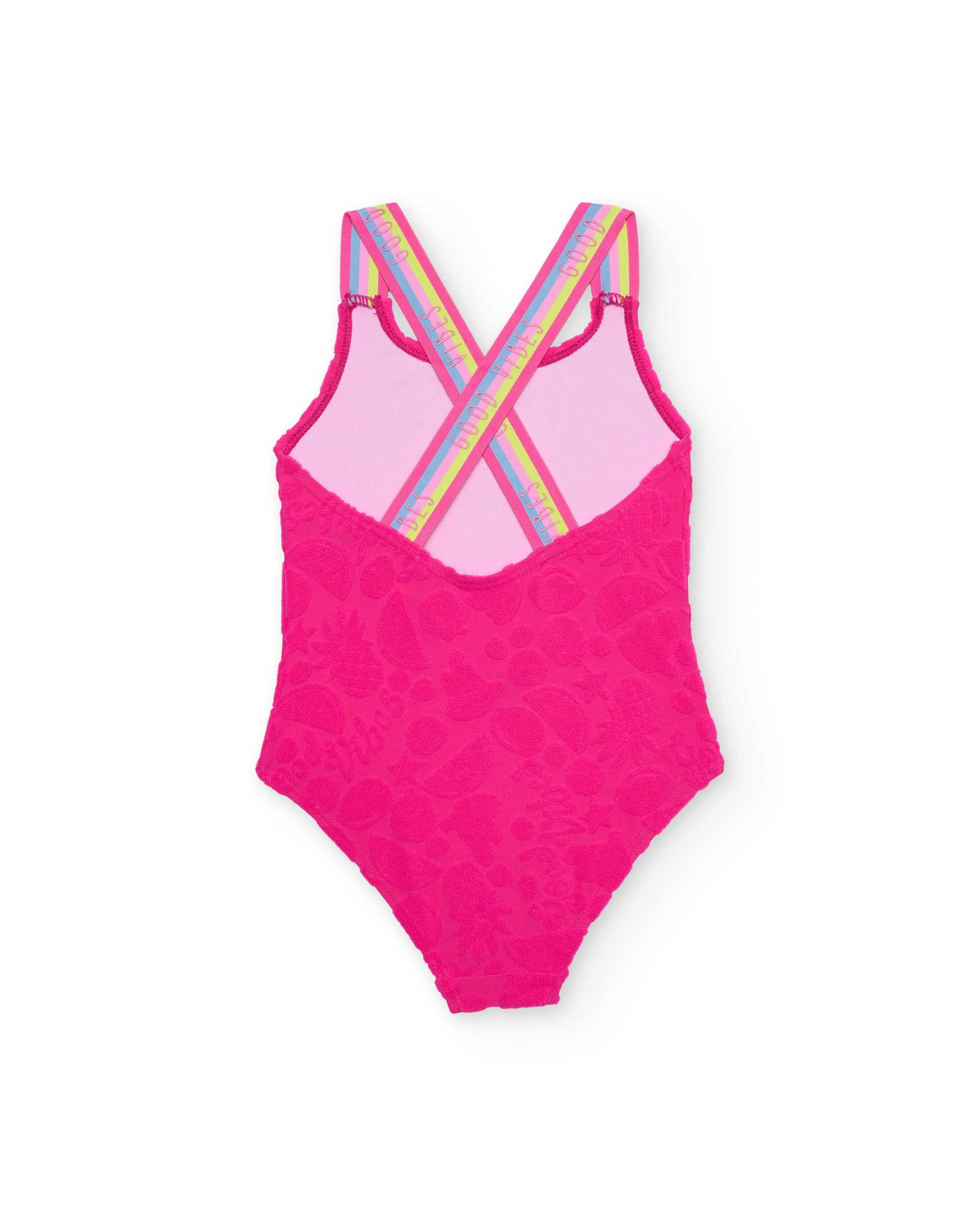 TucTuc Costumi Da Bagno costume intero bimba fucsia frutta
