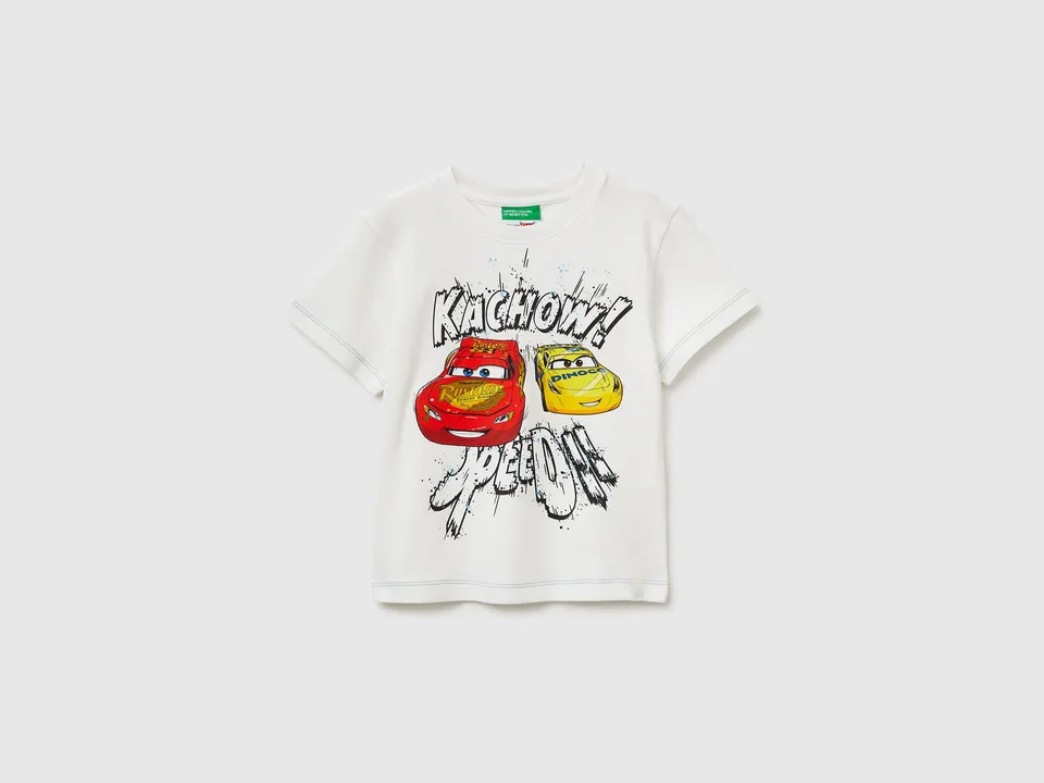 United Colors of Benetton Maglietta Bimbo Cars Cotone Bio 104