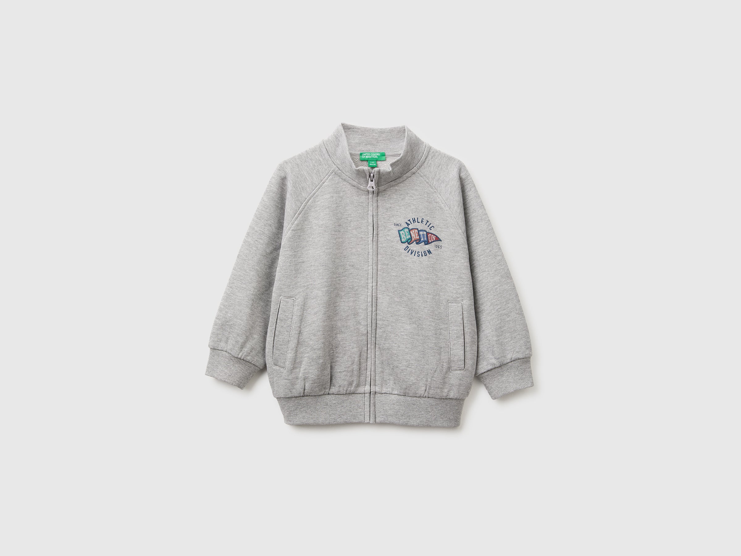 United Colors of Benetton Felpa zip cotone bio bimbo taglia 90