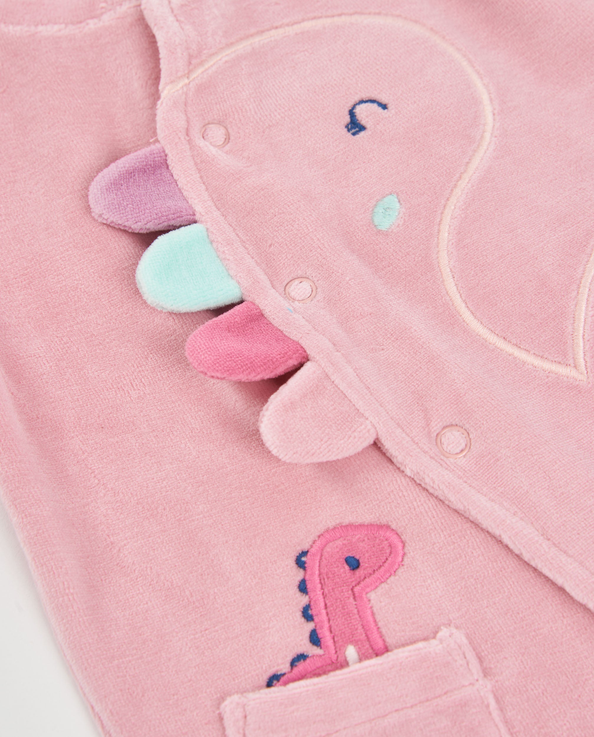 TucTuc Tutine felpata neonato rosa 0-1M dinosauri
