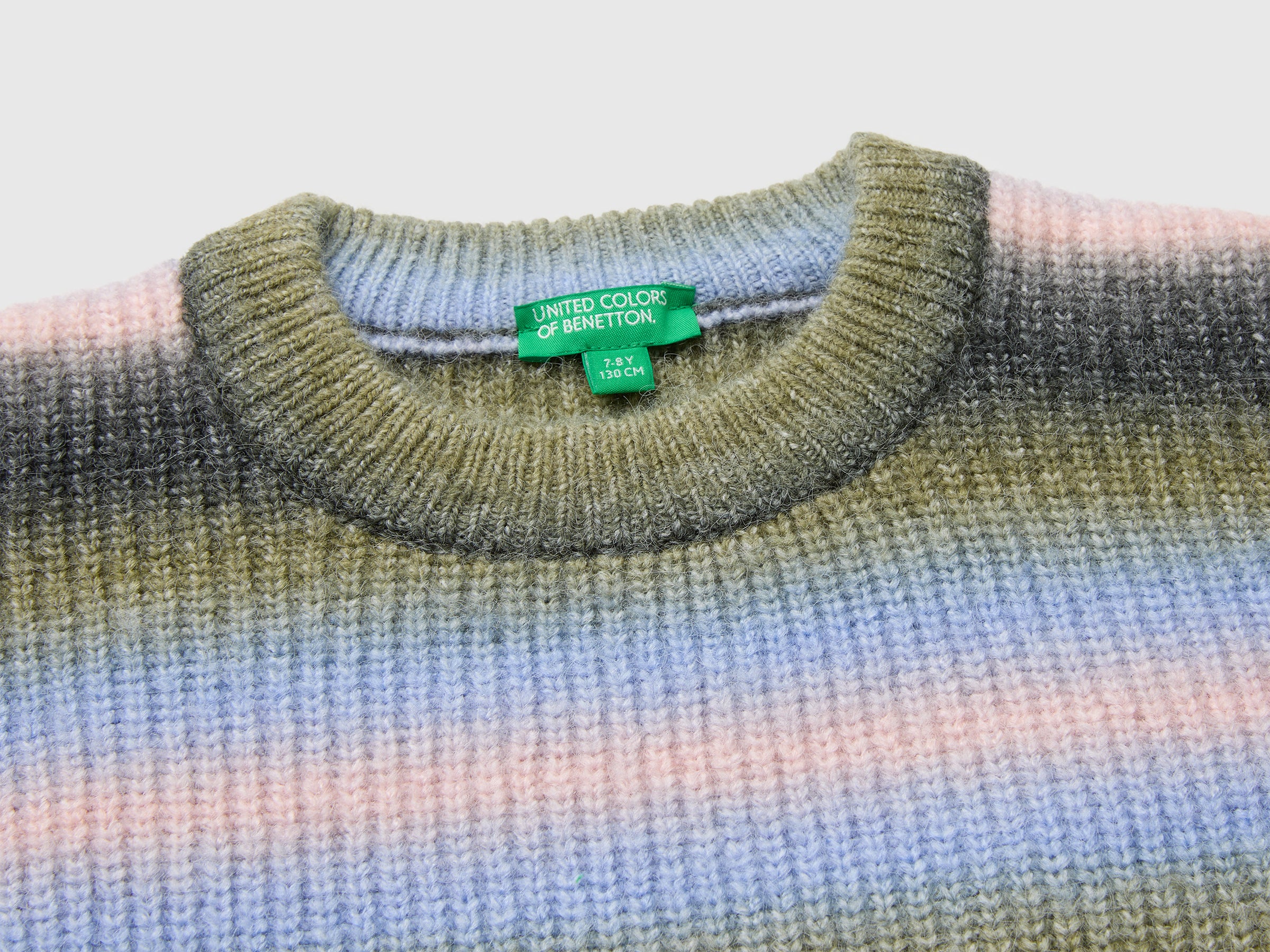 United Colors of Benetton maglione righe sfumate misto lana