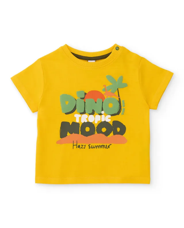 TucTuc Magliette T-shirt bambino cotone giallo tropicale