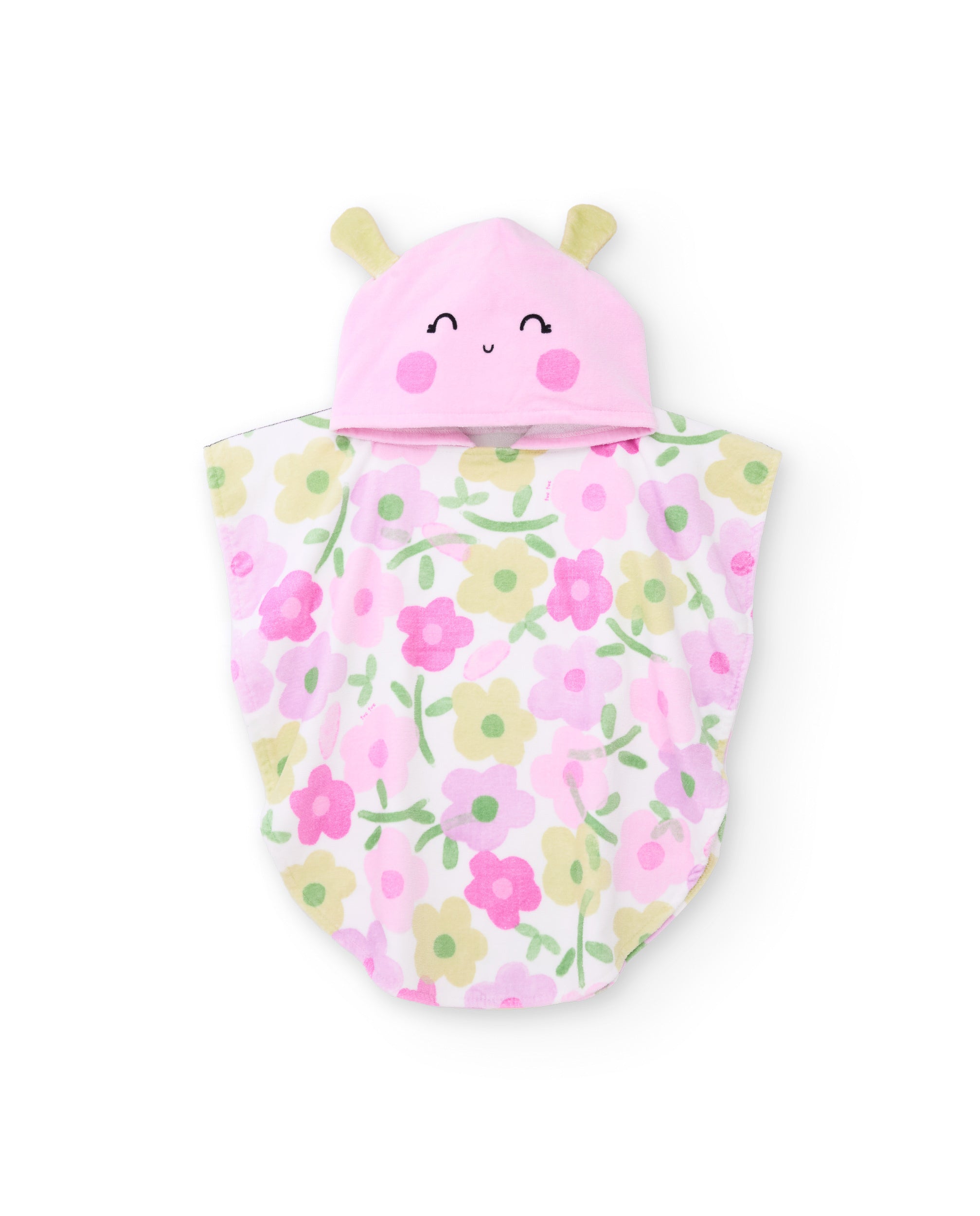 TucTuc Asciugamani poncho bambina rosa floreale TU