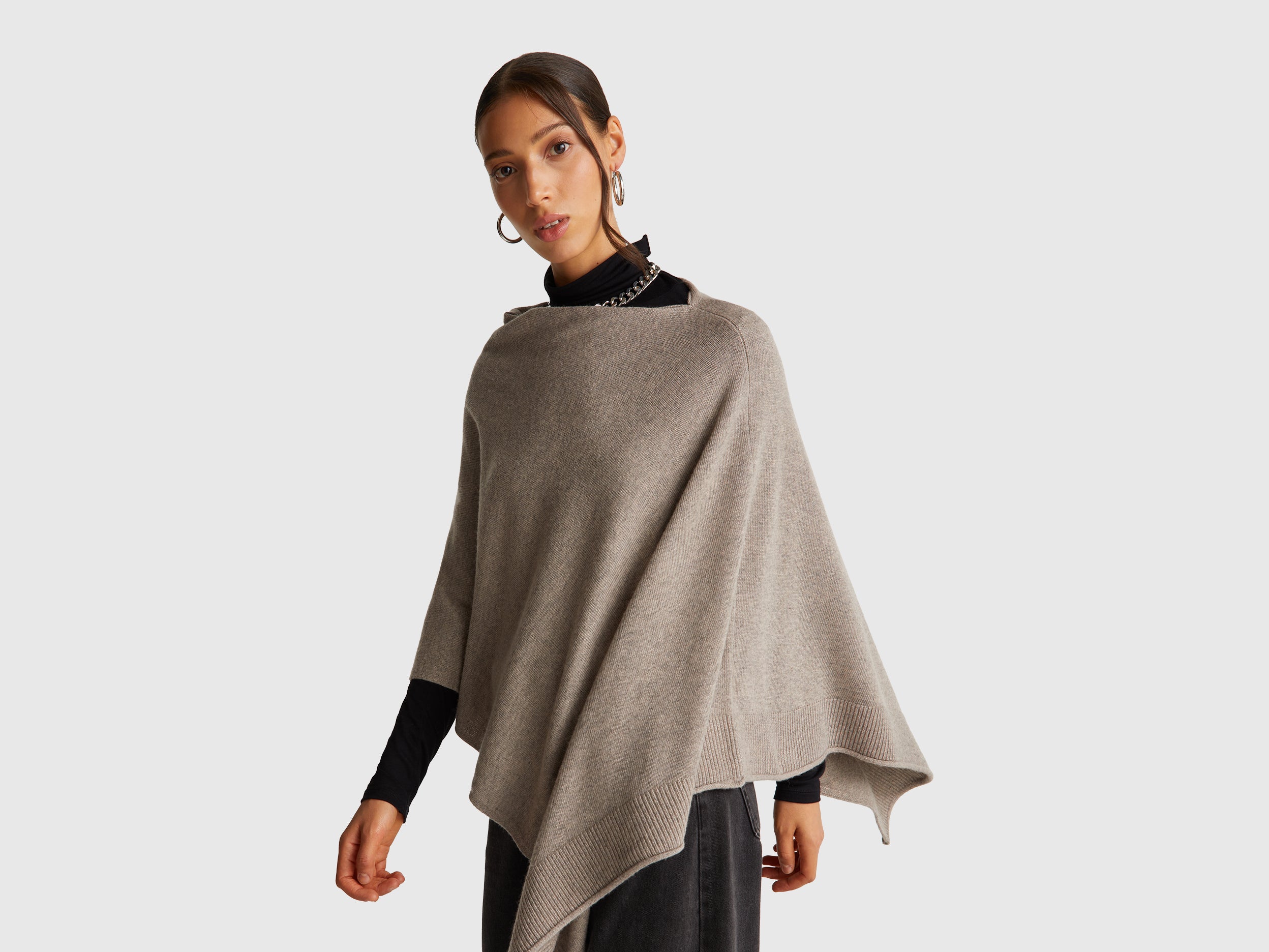 United Colors of Benetton Poncho Cashmere Taglia Unica