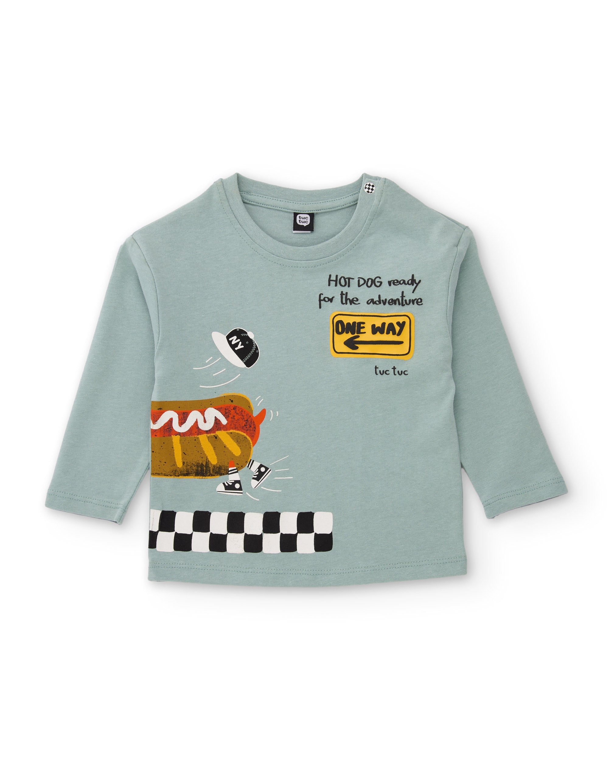 TucTuc Magliette t-shirt bimbo azzurra stampa