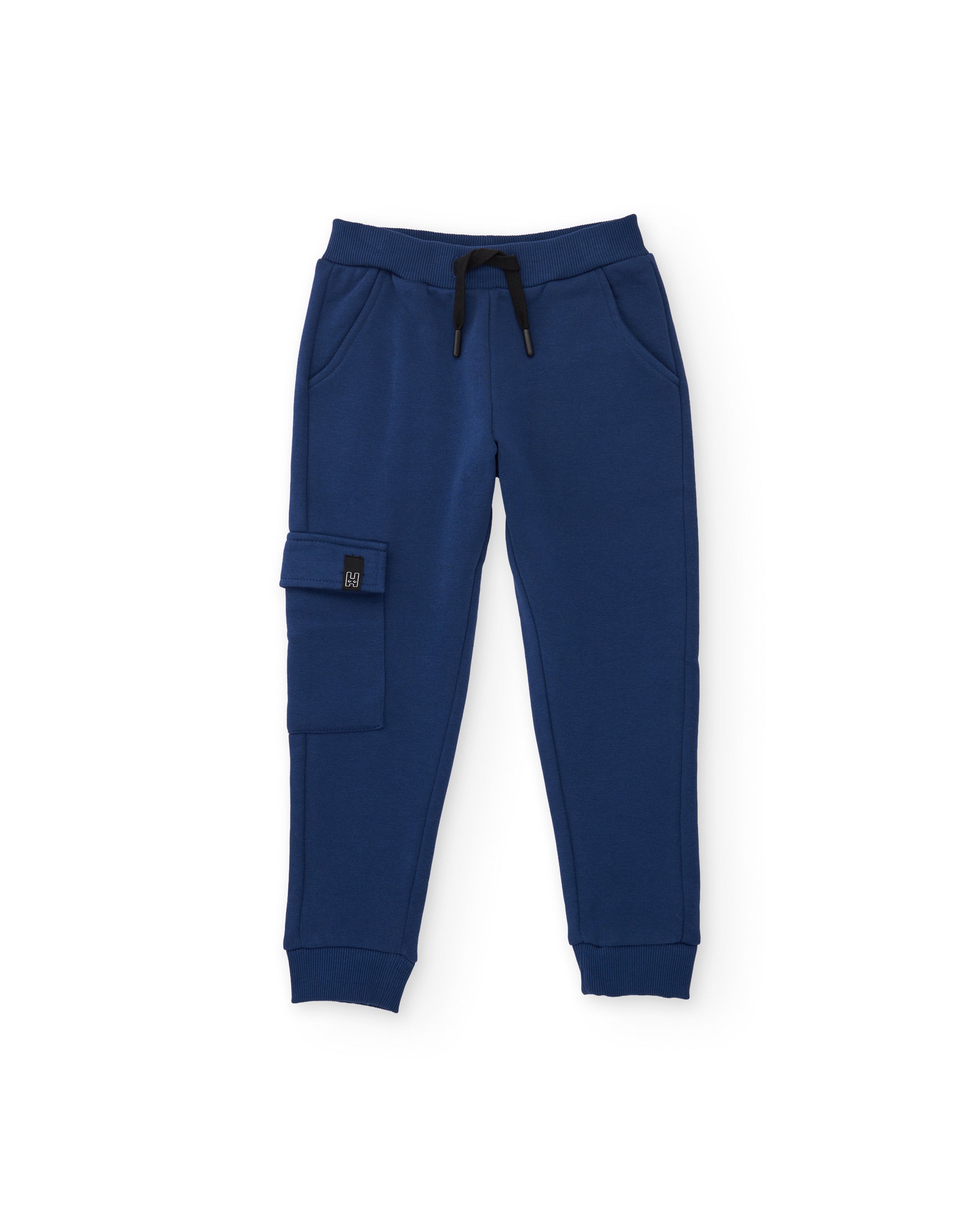 TucTuc Pantaloni felpa cargo bambino blu navy comodi