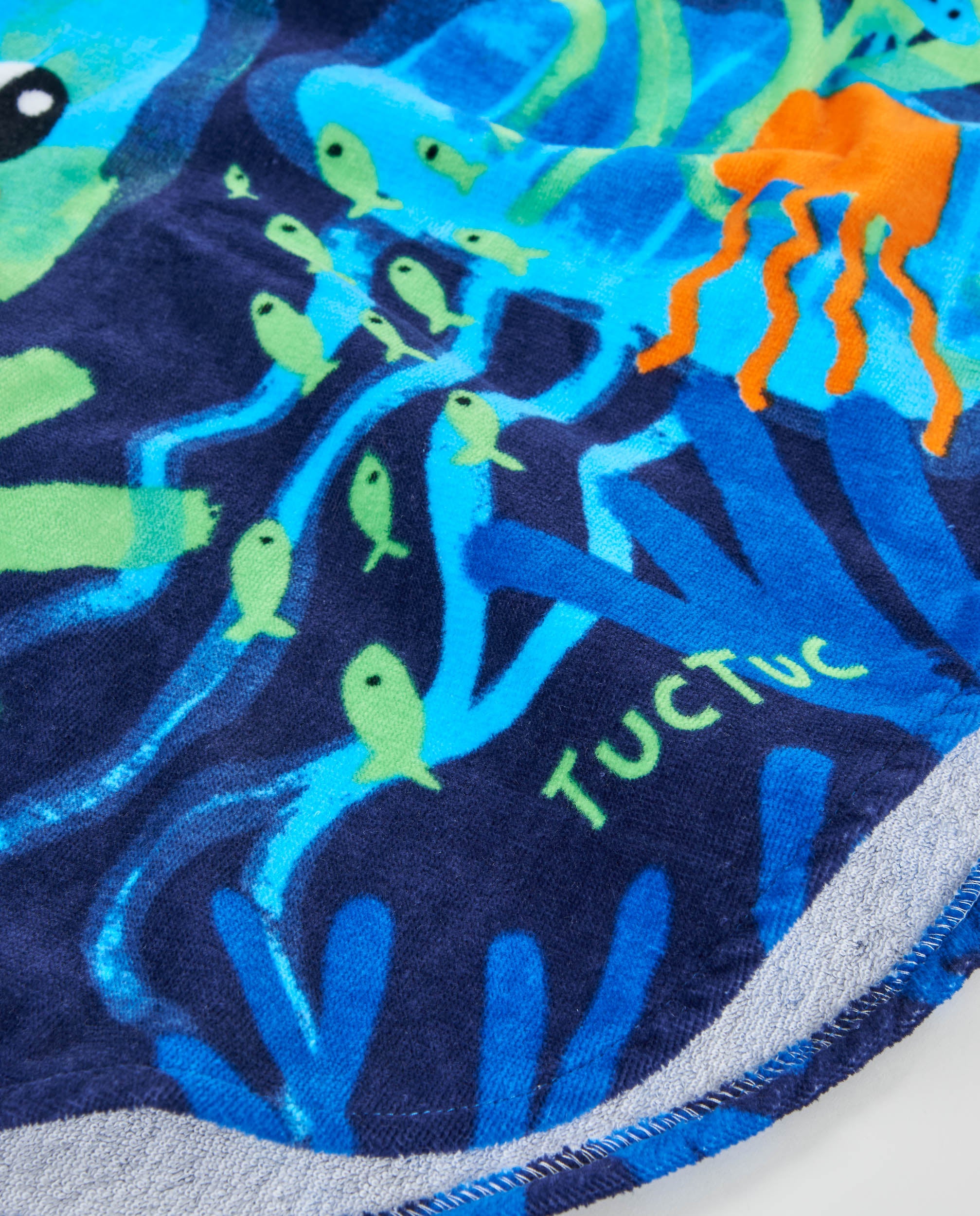 TucTuc Asciugamani Poncho Bambino Navy U Fantasia Marina