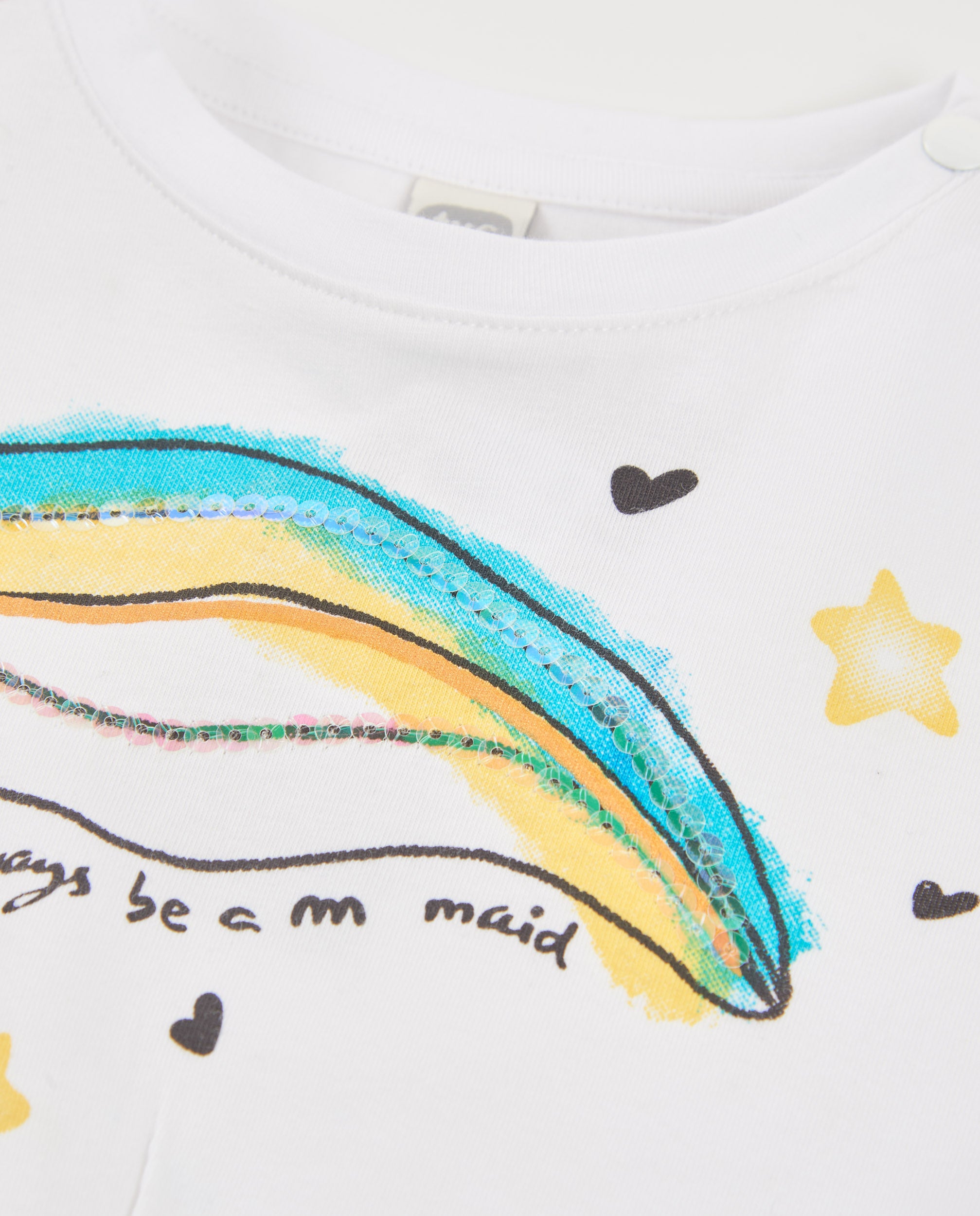 TucTuc Magliette Maglia bimba sirena maglia bianca 4 anni