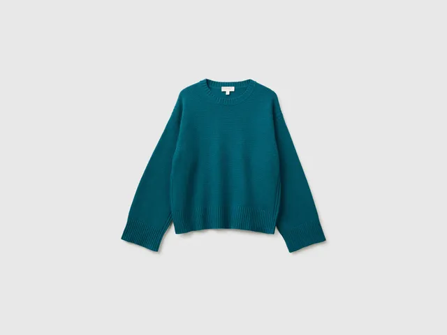 United Colors of Benetton Boxy Fit maglione taglia M misto lana
