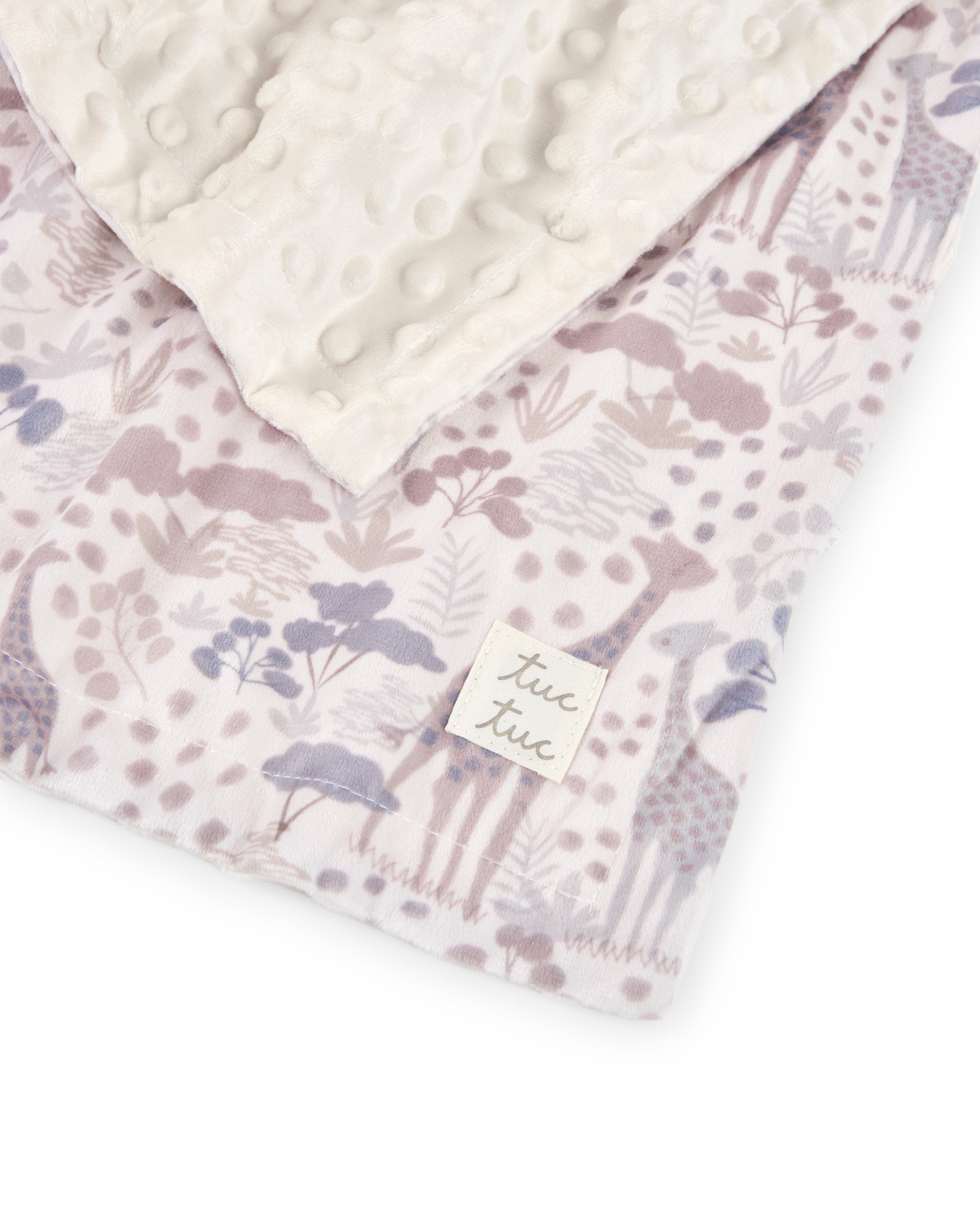 TucTuc Puericultura coperta neonato beige giraffe minky