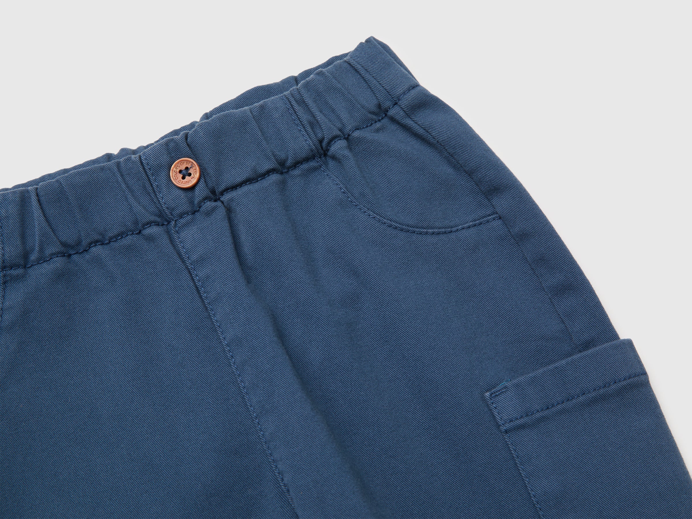 United Colors of Benetton Pantaloni Tasca Ricamata 82 Cotone