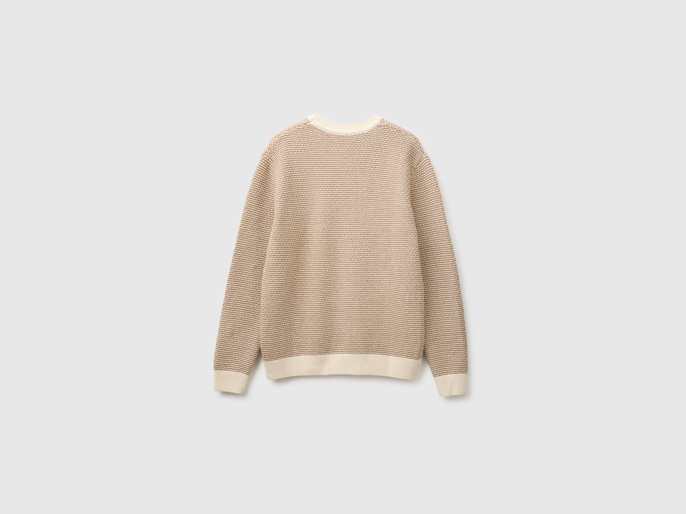 United Colors of Benetton Maglione Jacquard Lana Cotone L