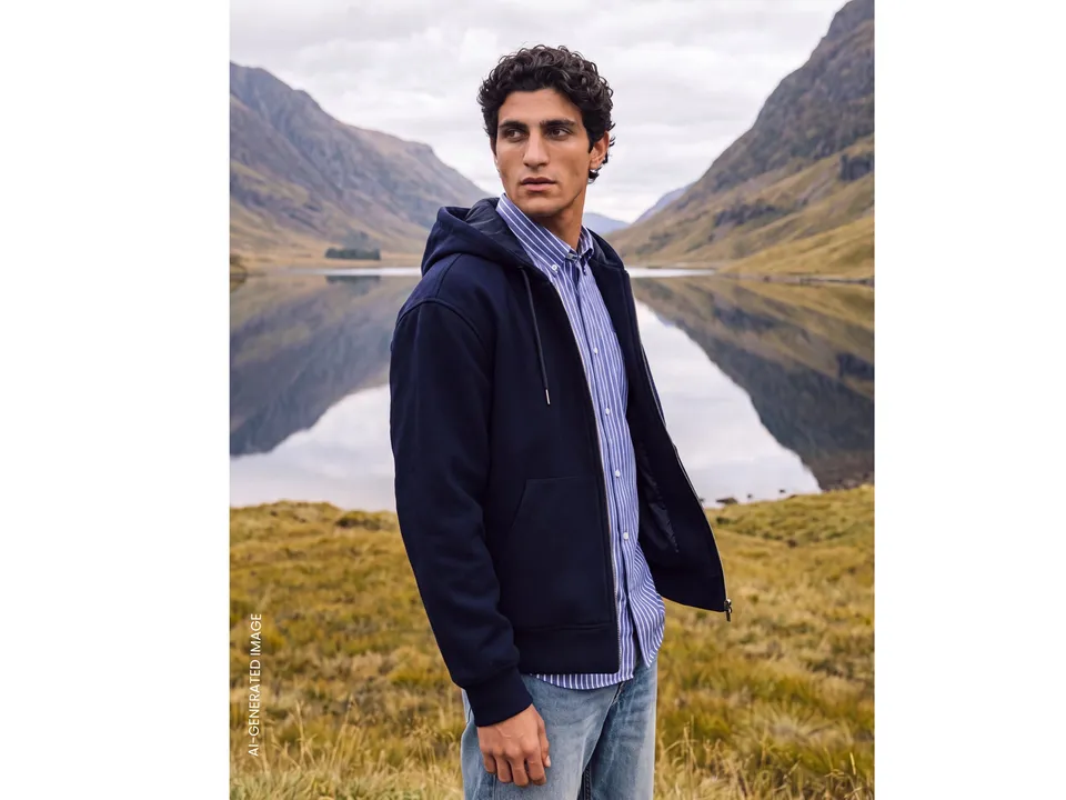 United Colors of Benetton Bomber Giacca Viscosa Cappuccio Zip