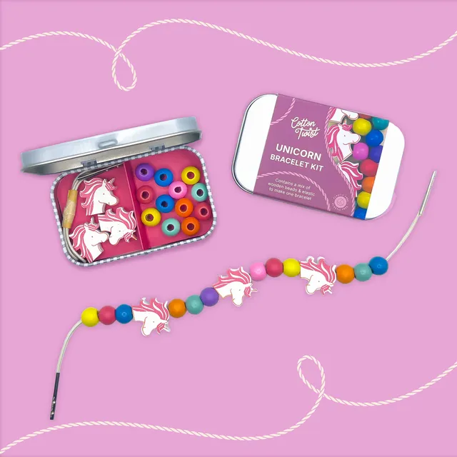 COTTON TWIST Unicorno Mini Kit Braccialetto Legno