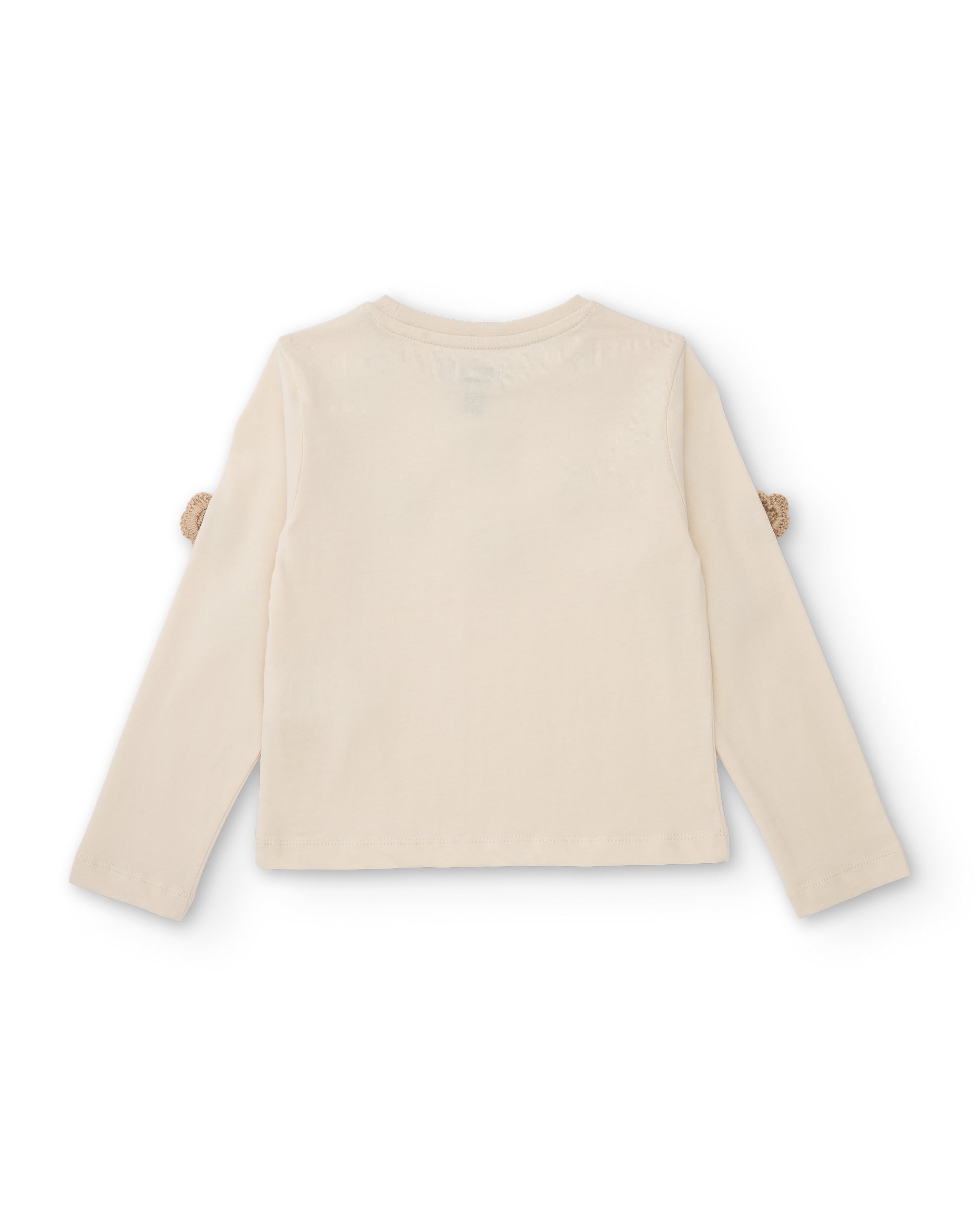 TucTuc Magliette Maglia Bambina Rosa Manica Lunga Fiori