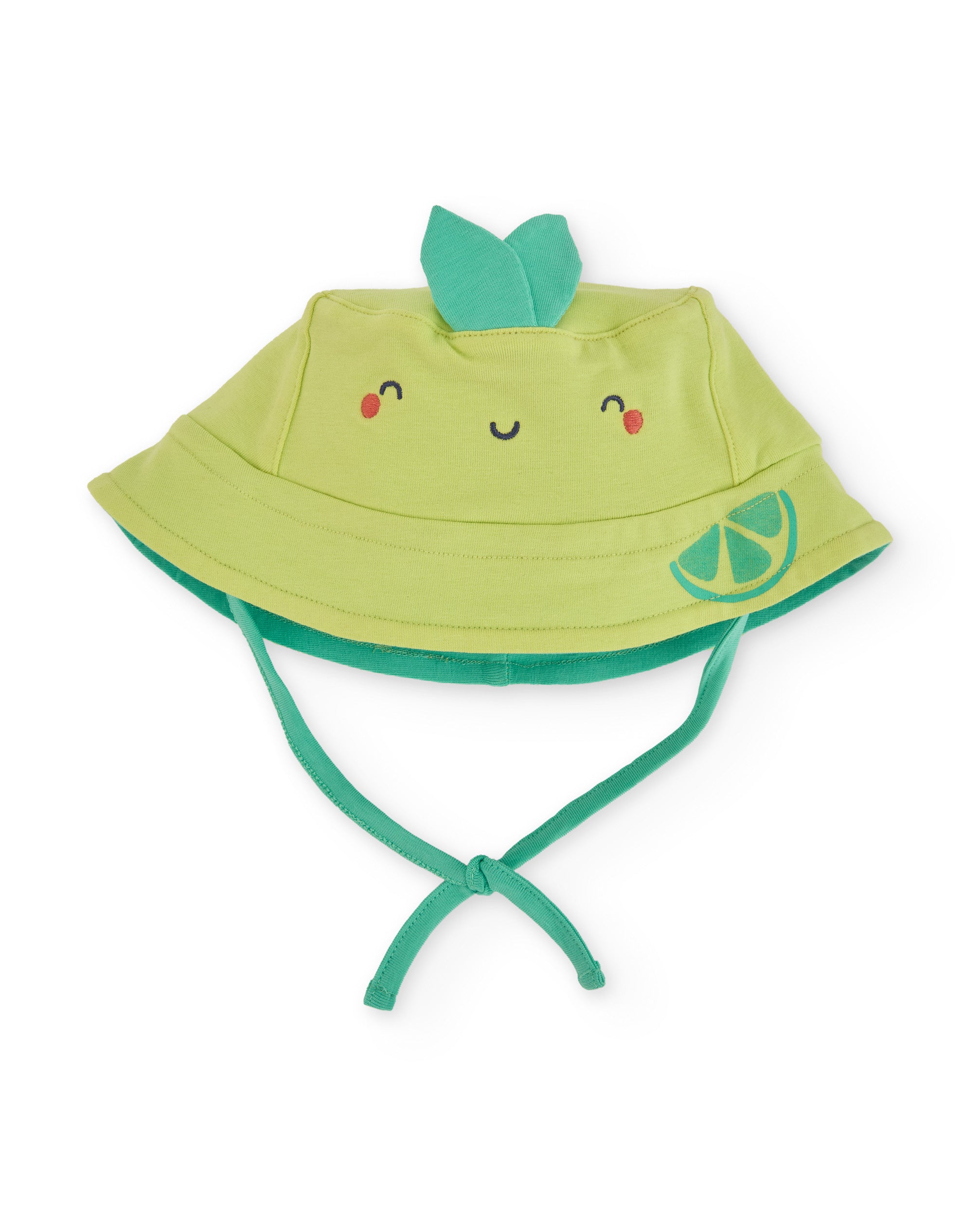 TucTuc Accessori Cappellino Maglia Neonato Verde Laccetti Sole
