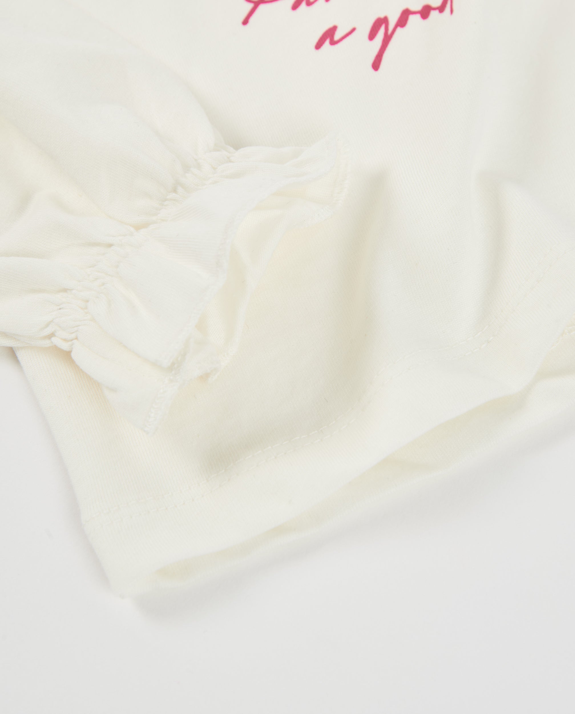 TucTuc Magliette maglia parigina ecru bimba manica lunga 4A
