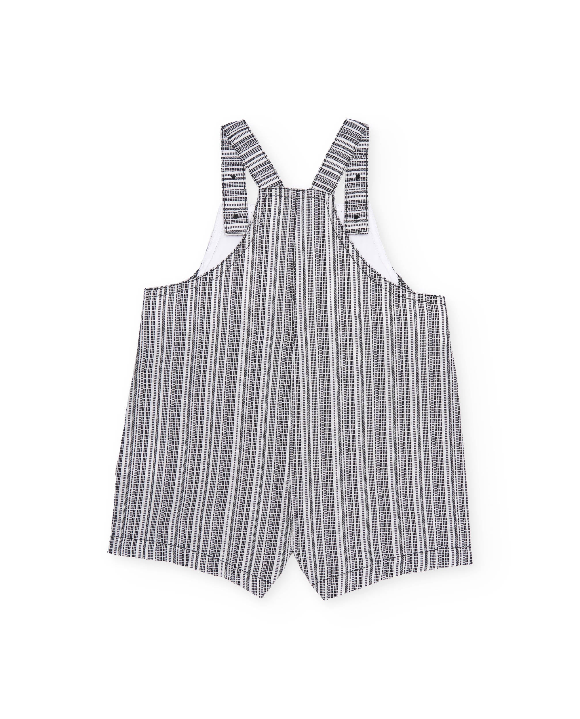 TucTuc Completi salopette righe completo neonato grigio