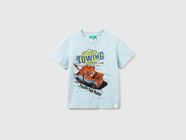 United Colors of Benetton Cars maglietta bambino cotone