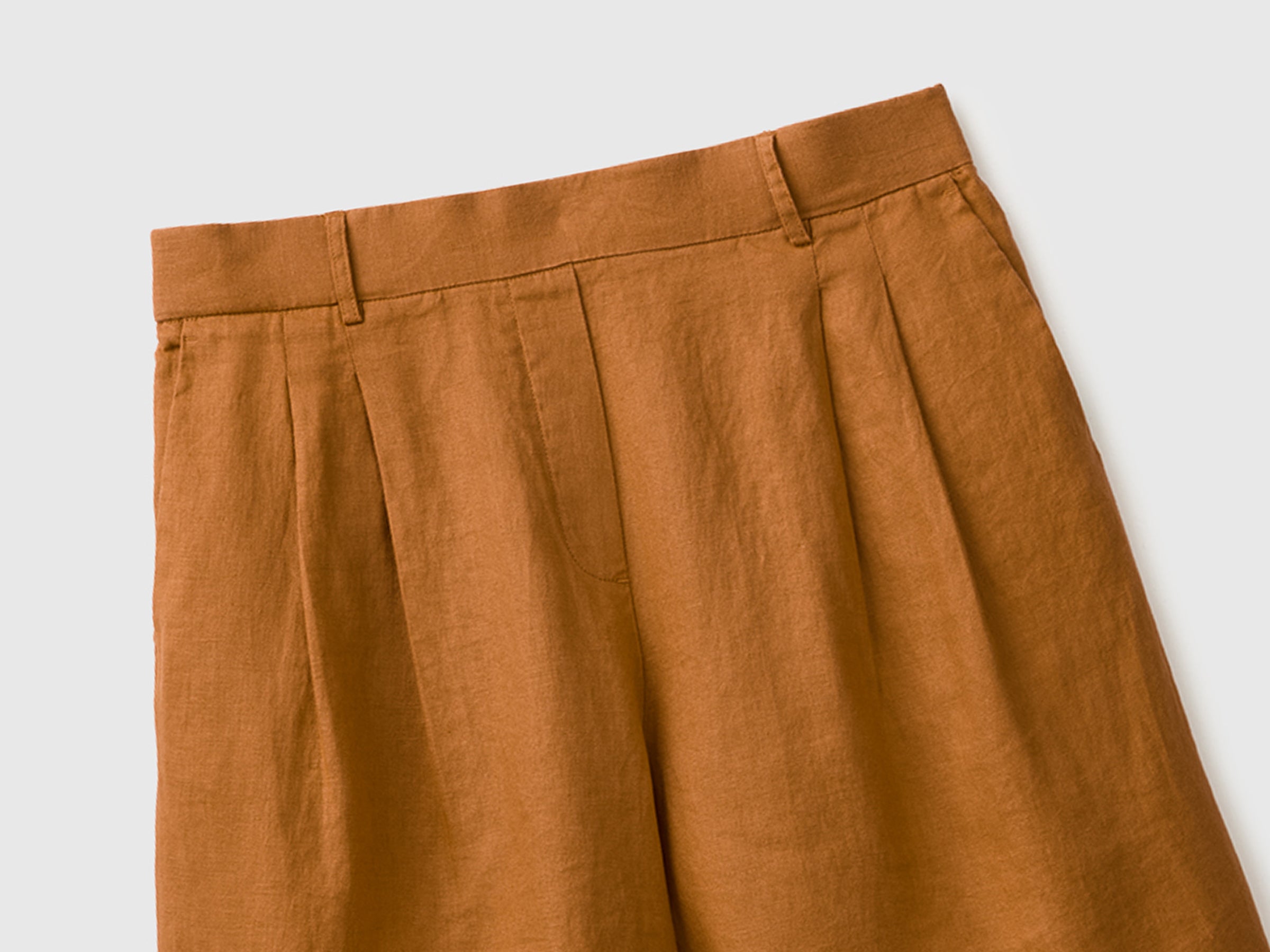 United Colors of Benetton Pure linen Bermuda shorts lino XS