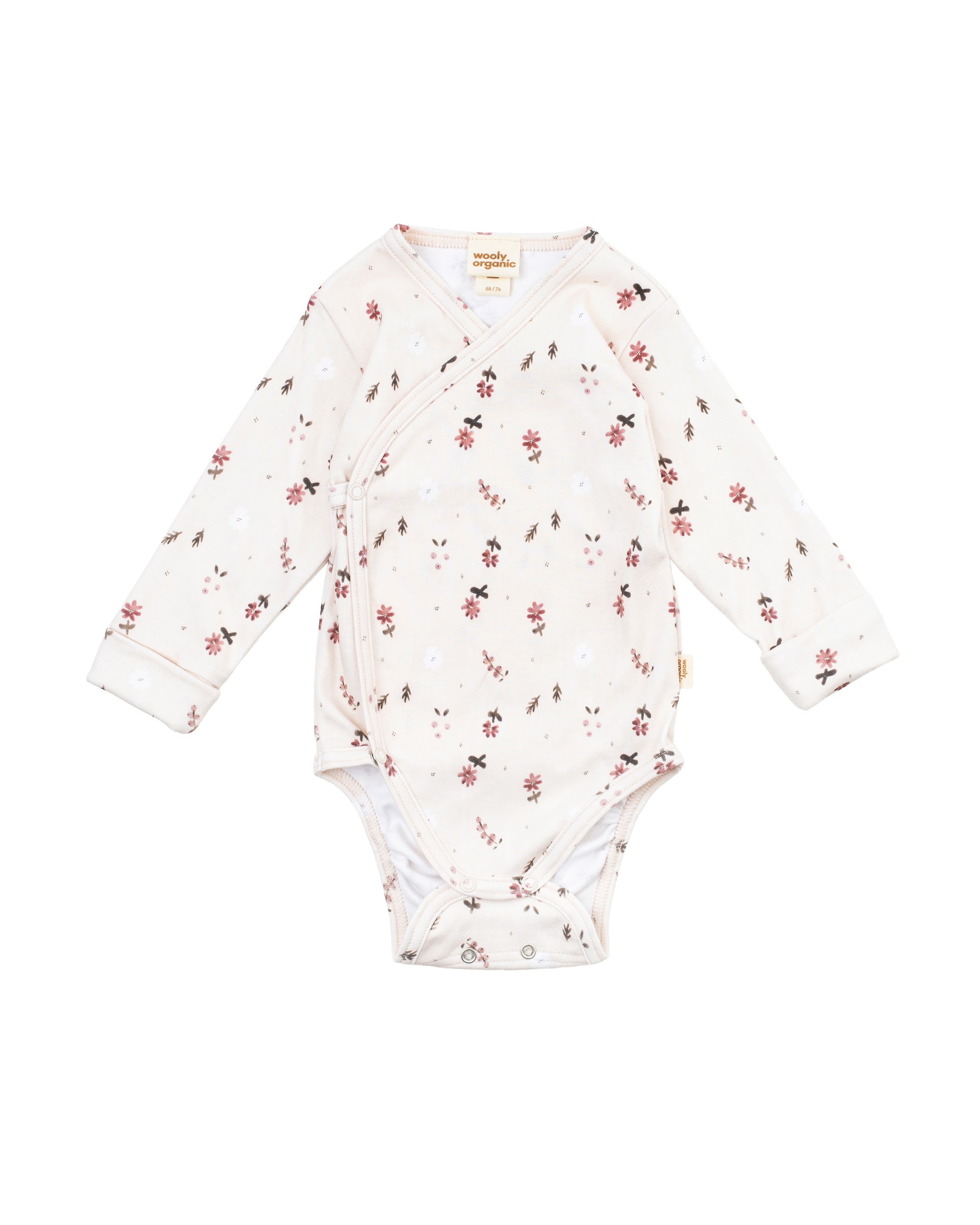 Woolly Organic AW26 Body Incrociato Neonato Cotone Bio