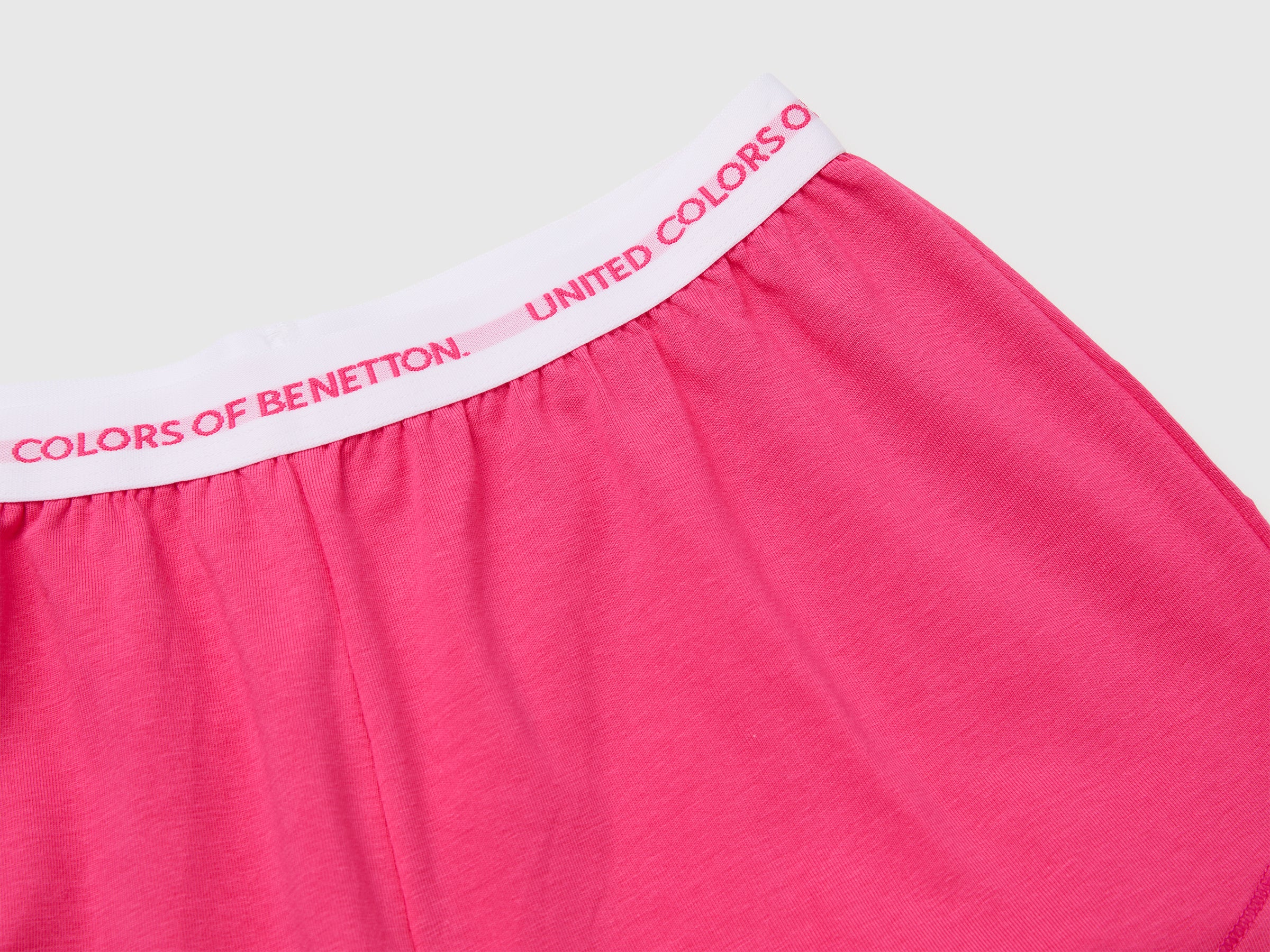United Colors of Benetton Pigiama Corto Cotone Logo Bimbo 7-8 Anni