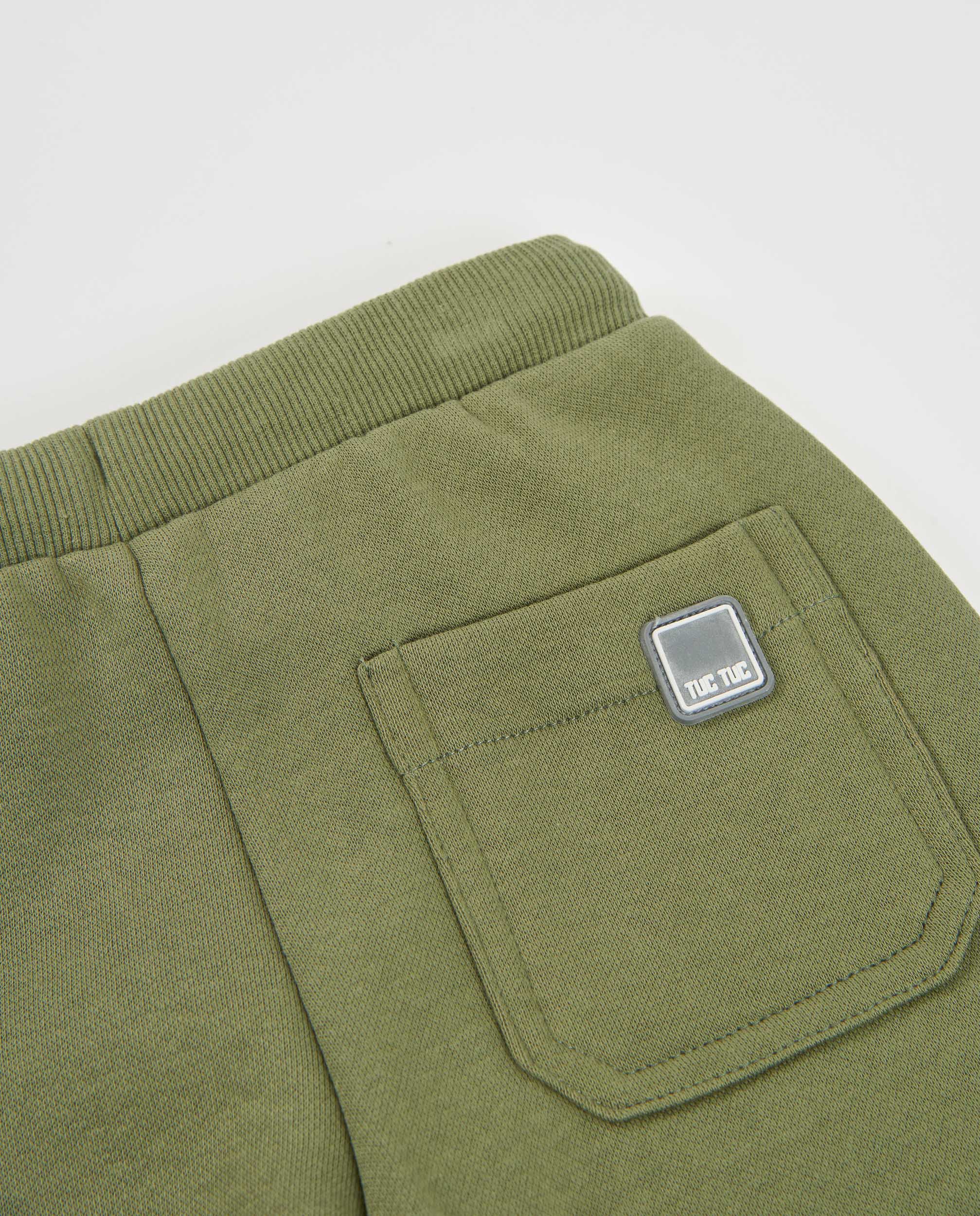 TucTuc Pantaloni felpa bambino verde oliva cotone