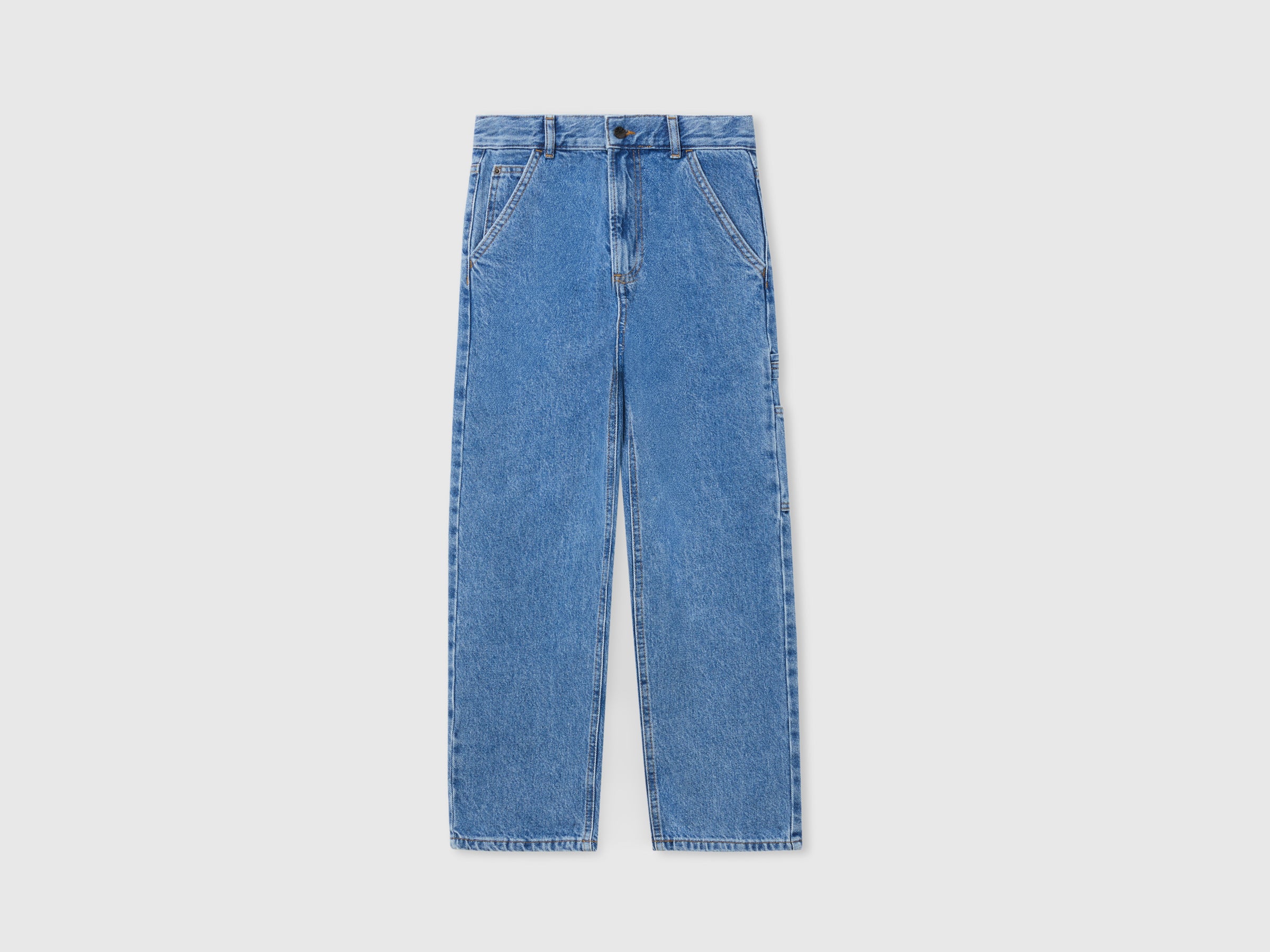 United Colors of Benetton Jeans carpenter denim blu taglia M