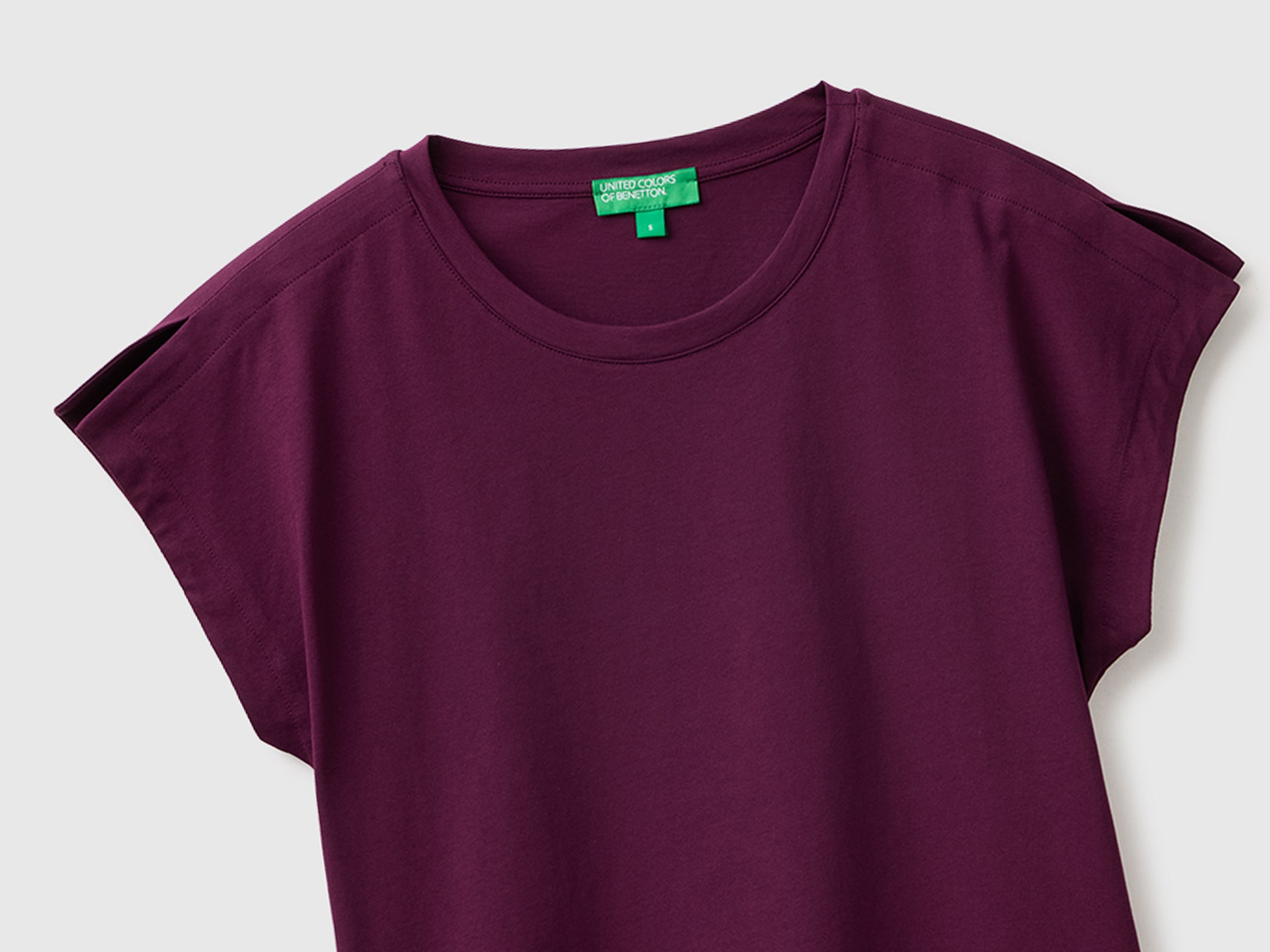 United Colors of Benetton T-shirt cotone spacchi manica
