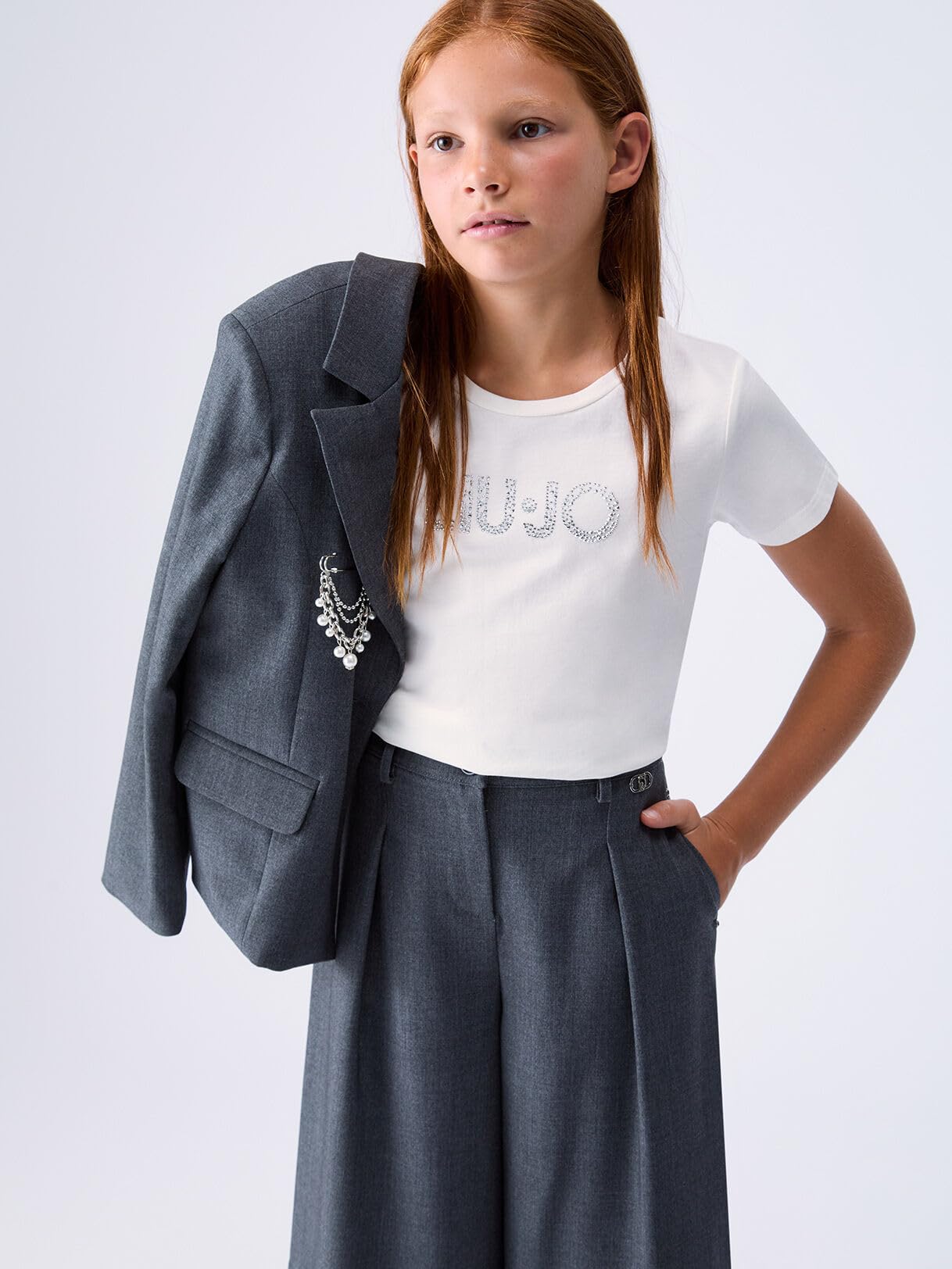Liu Jo T-Shirt Logo Donna L Jersey Cotone Girocollo Nera