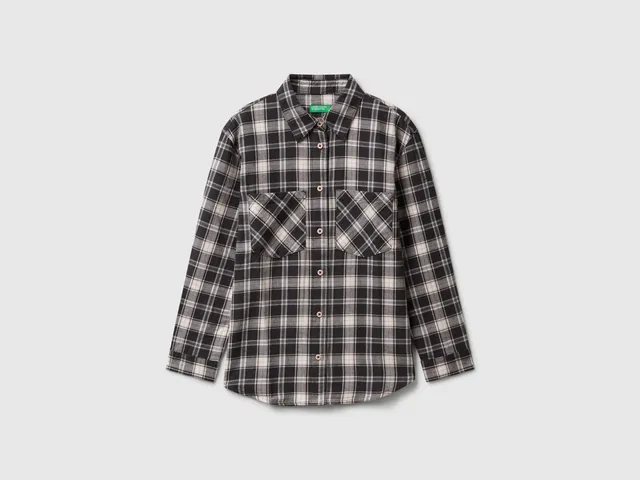 United Colors of Benetton camicia a quadri cotone taglia M