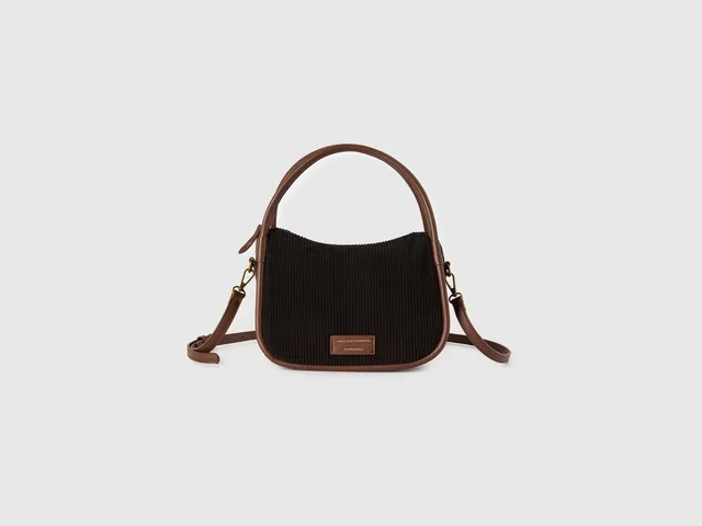 United Colors of Benetton borsa velluto spalla taglia unica