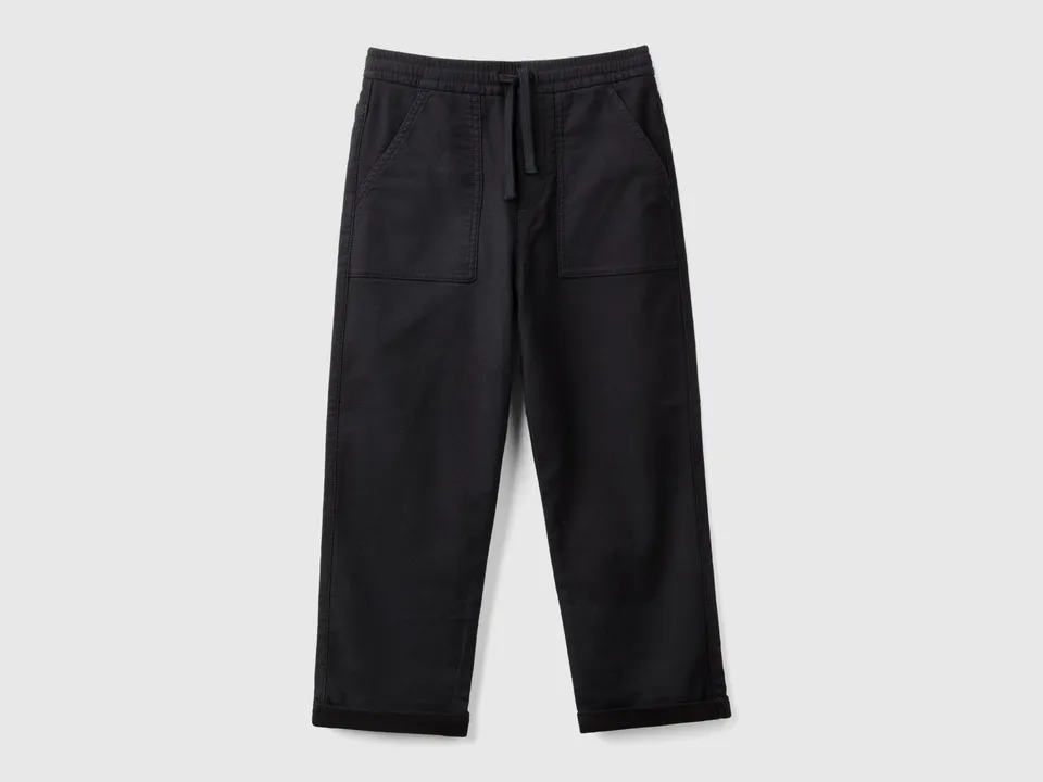 United Colors of Benetton Pantaloni Jogger Cotone con Coulisse