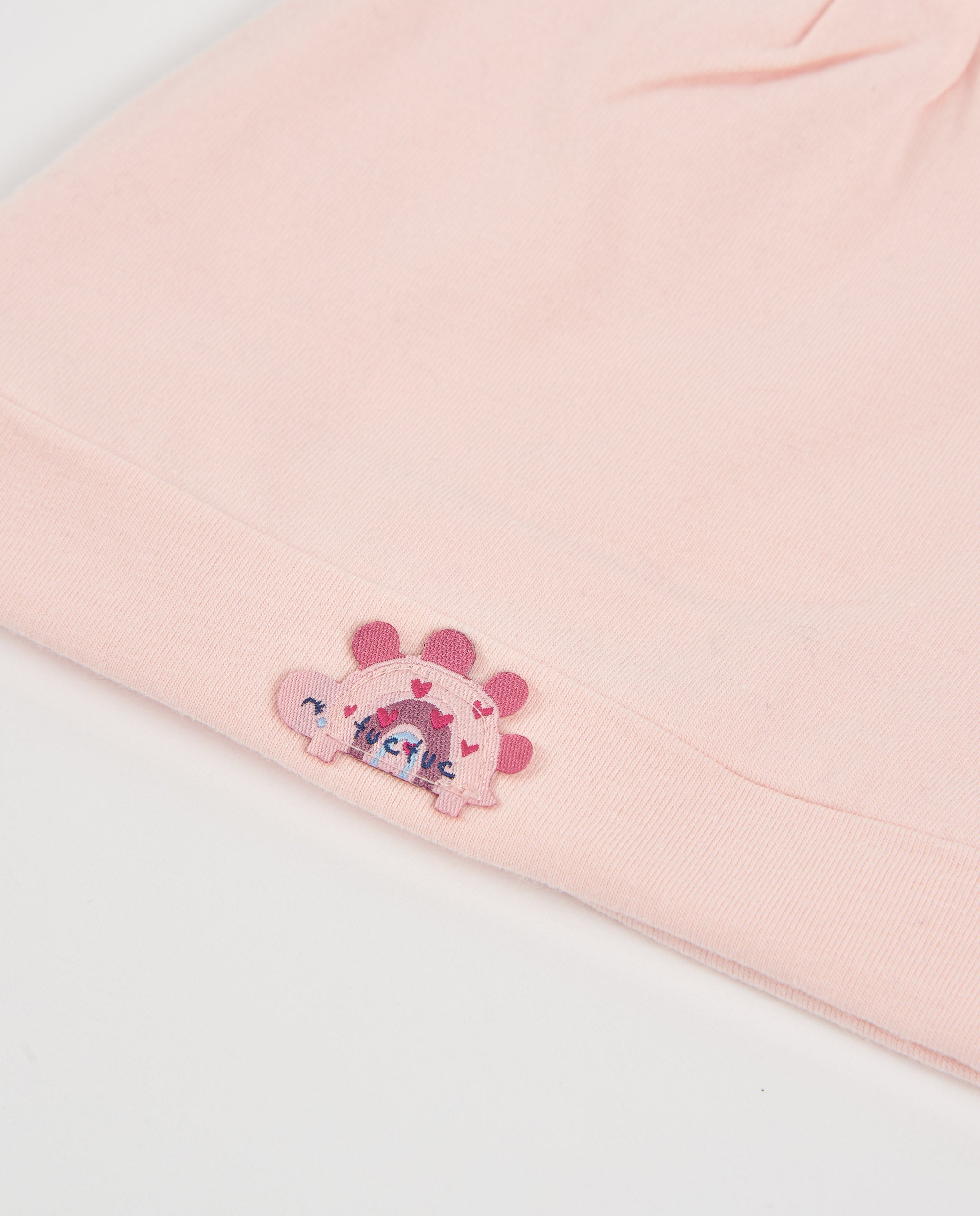 TucTuc Accessori cappellino neonato rosa cotone orecchie
