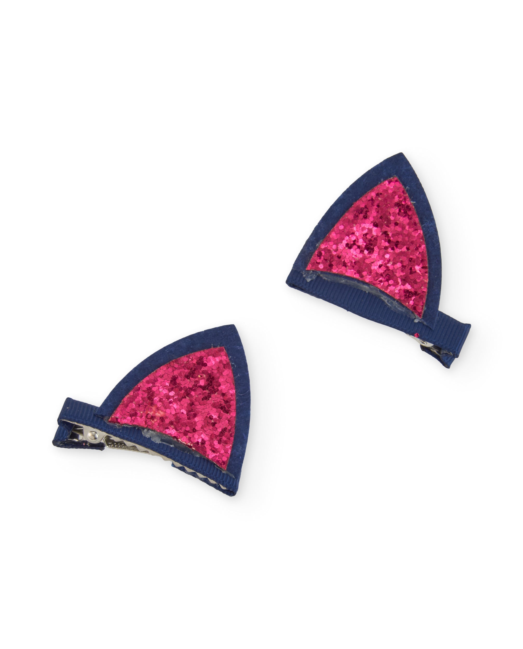 TucTuc Accessori Mollette Capelli Bambina Fucsia Glitter Gatto