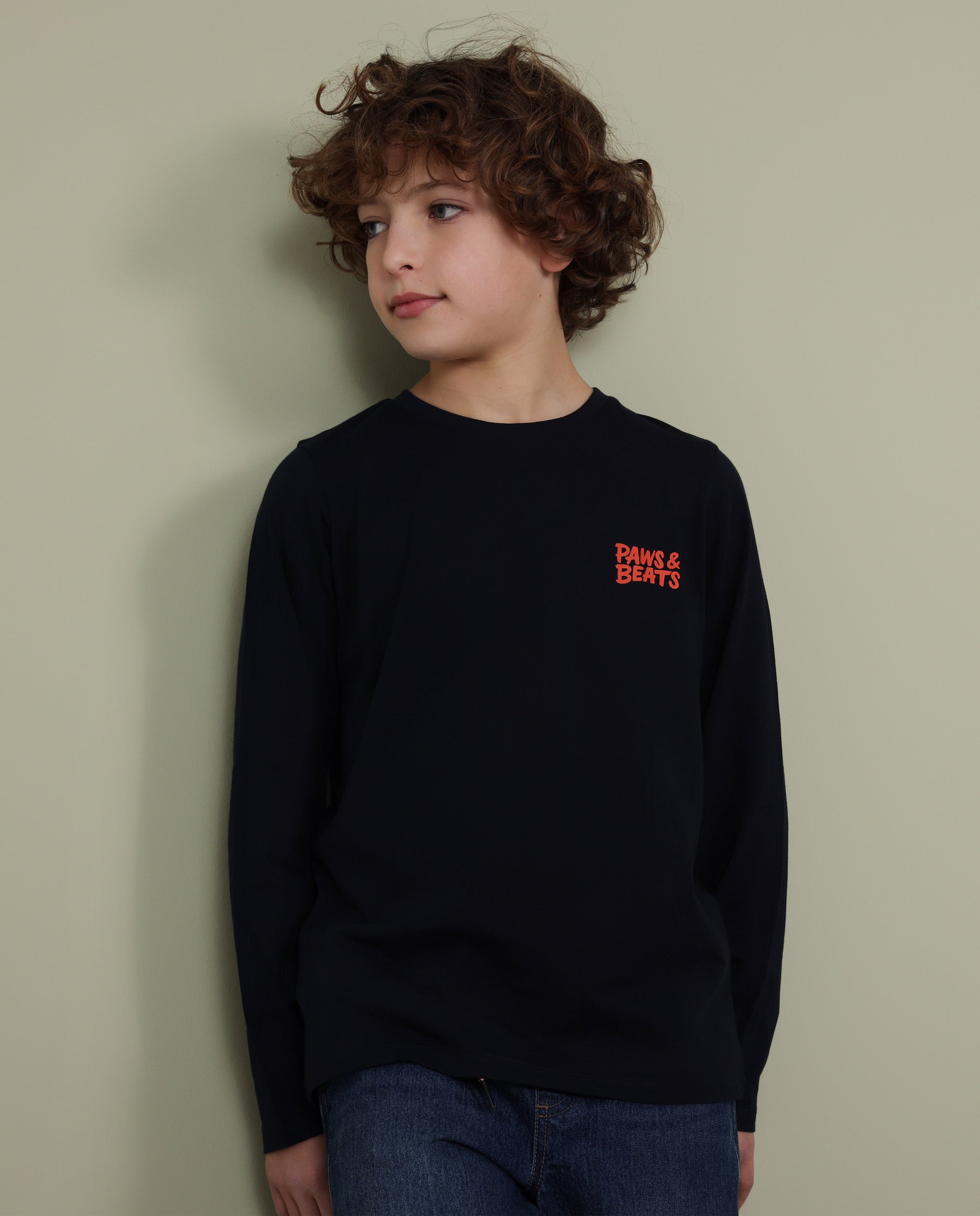 TucTuc Magliette Maglia Blu Navy Bambino Maniche Lunghe