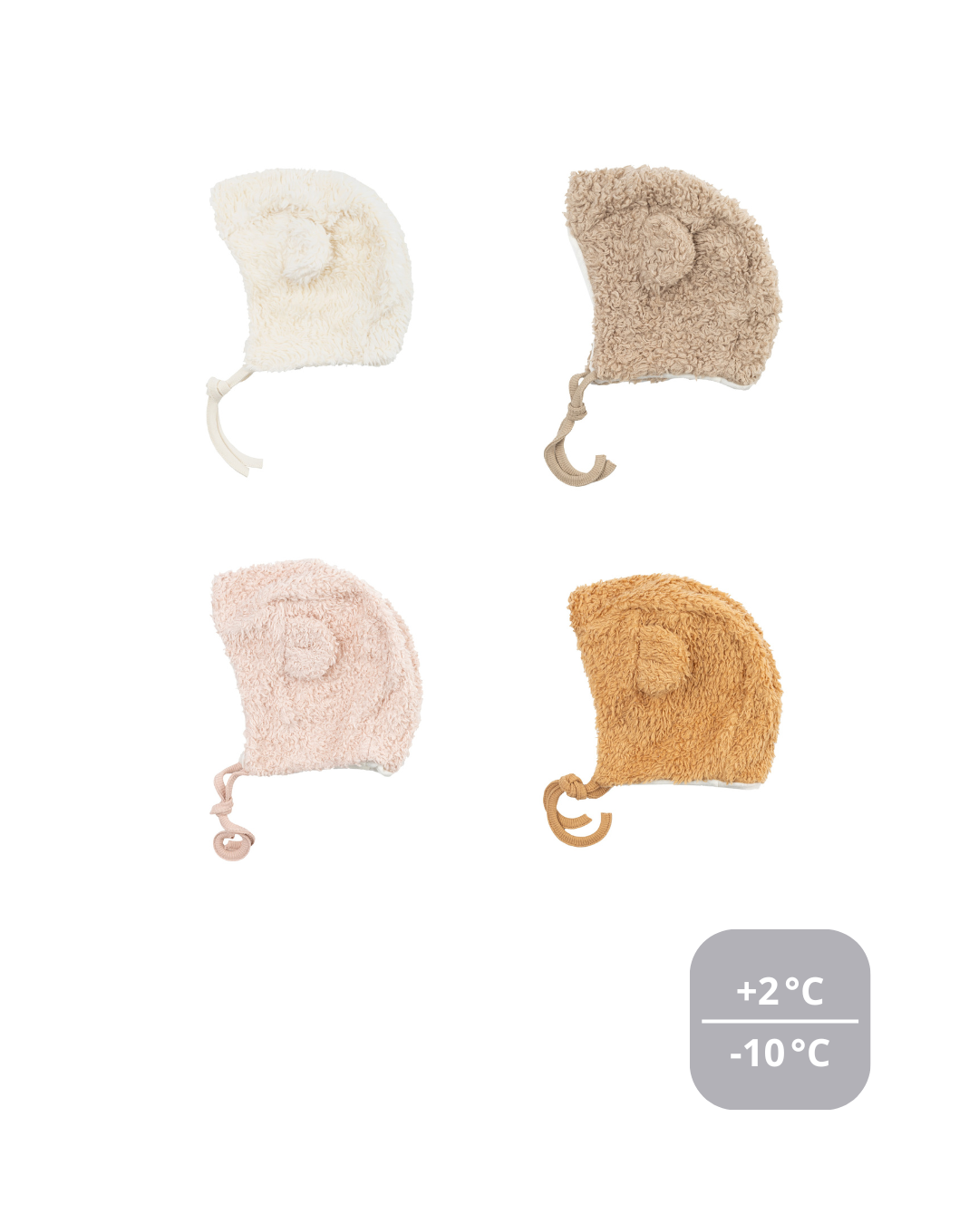 Woolly Organic Plush Hat Teddy Ears cappellino lana merino