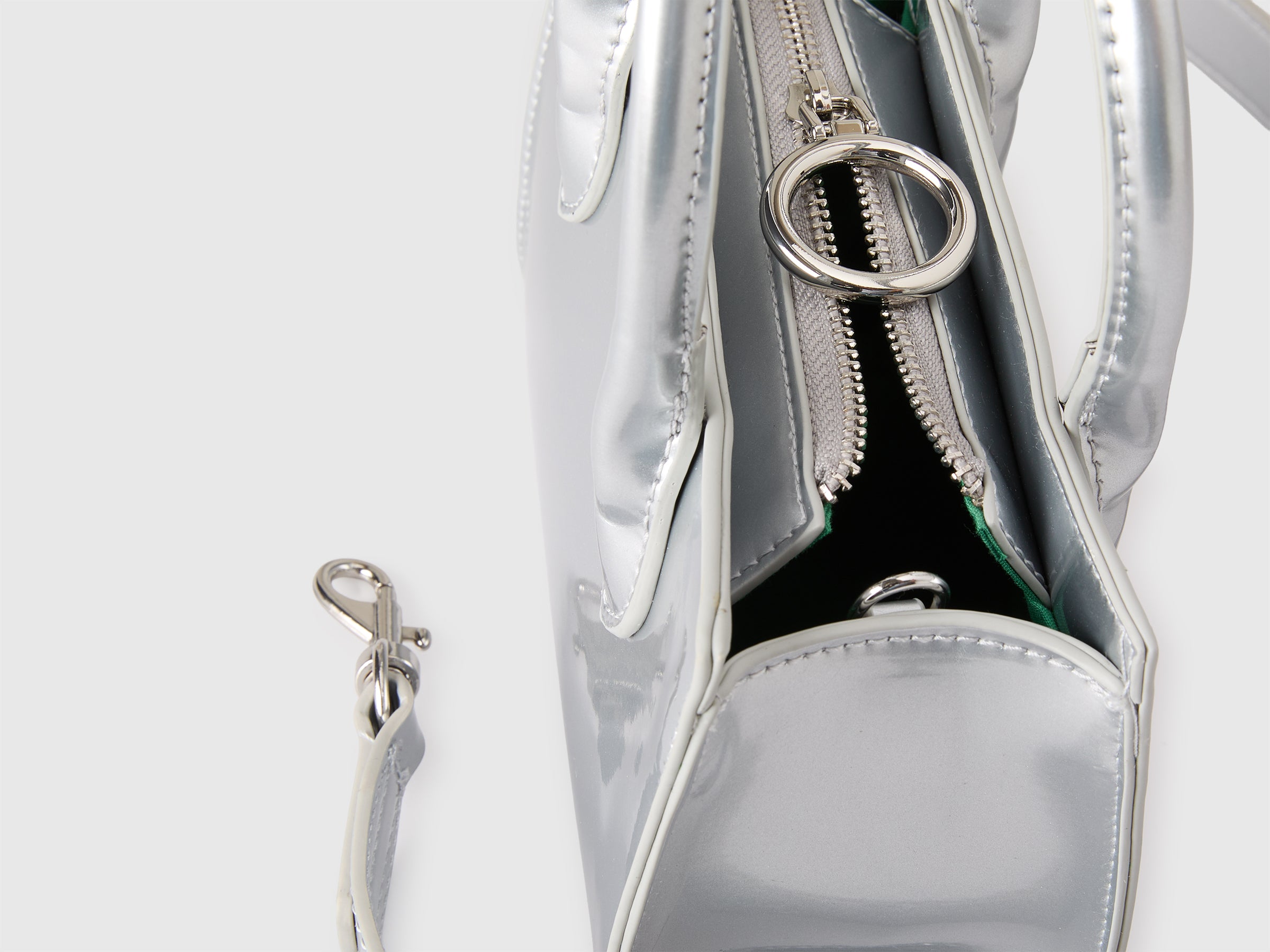 United Colors of Benetton Mini Bag Vernice Borsa Tracolla Lucida