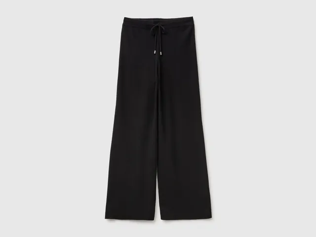 Benetton Pantaloni Maglia Pantaloni XS Misto Cashmere