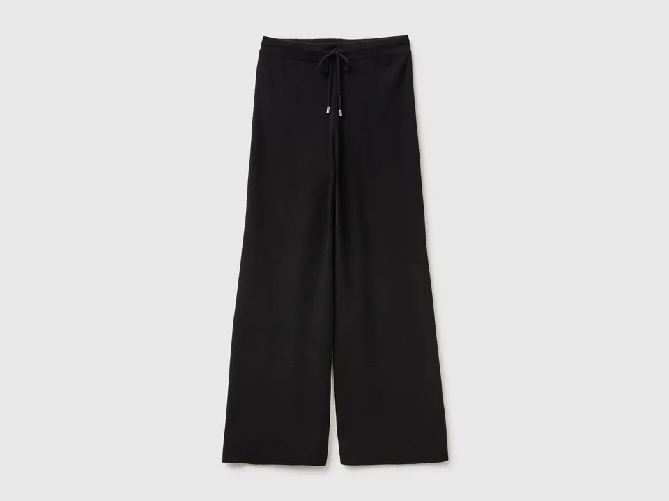 Benetton Pantaloni Maglia Pantaloni XS Misto Cashmere