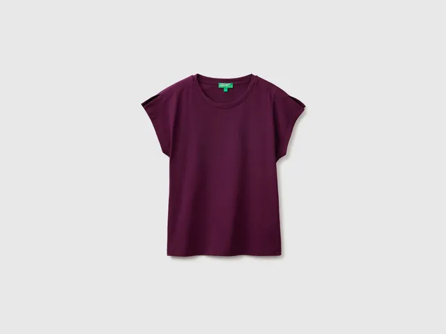 United Colors of Benetton T-shirt cotone spacchi manica