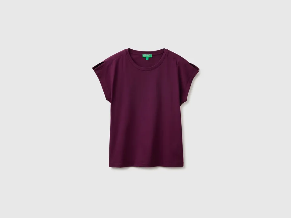 United Colors of Benetton T-shirt cotone spacchi manica