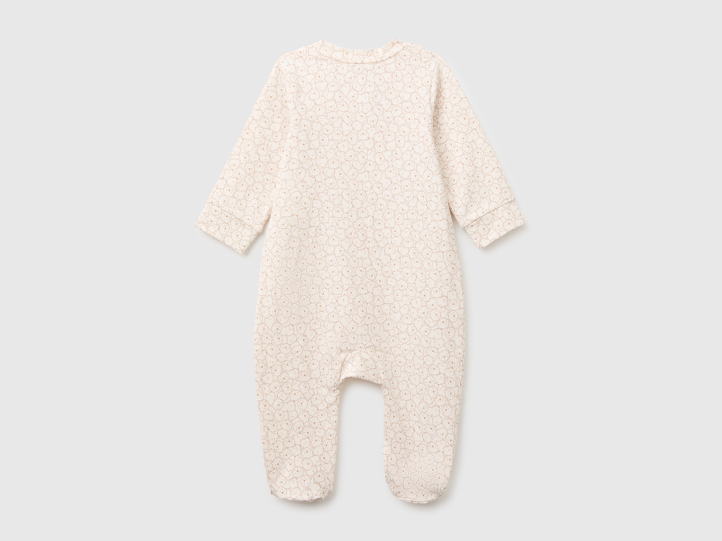 United Colors of Benetton pagliaccetto cotone bio 68 stampato piedi