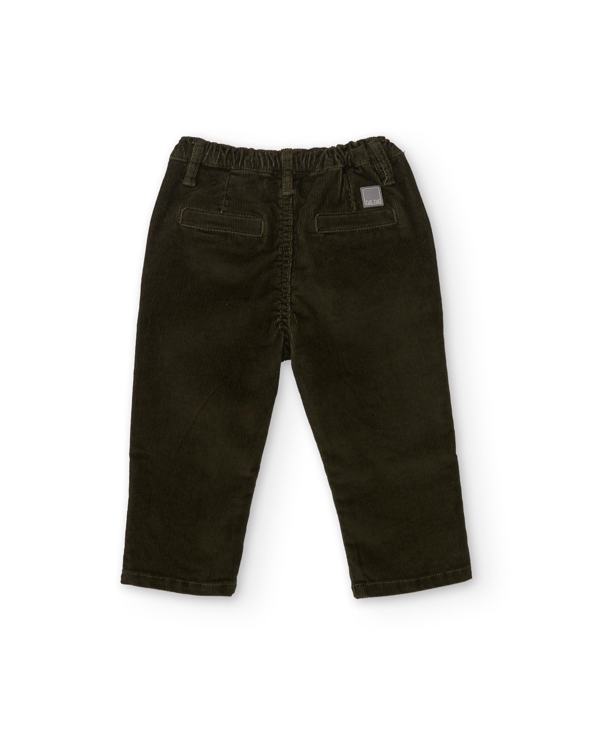 TucTuc Pantaloni velluto a coste bambino verde oliva