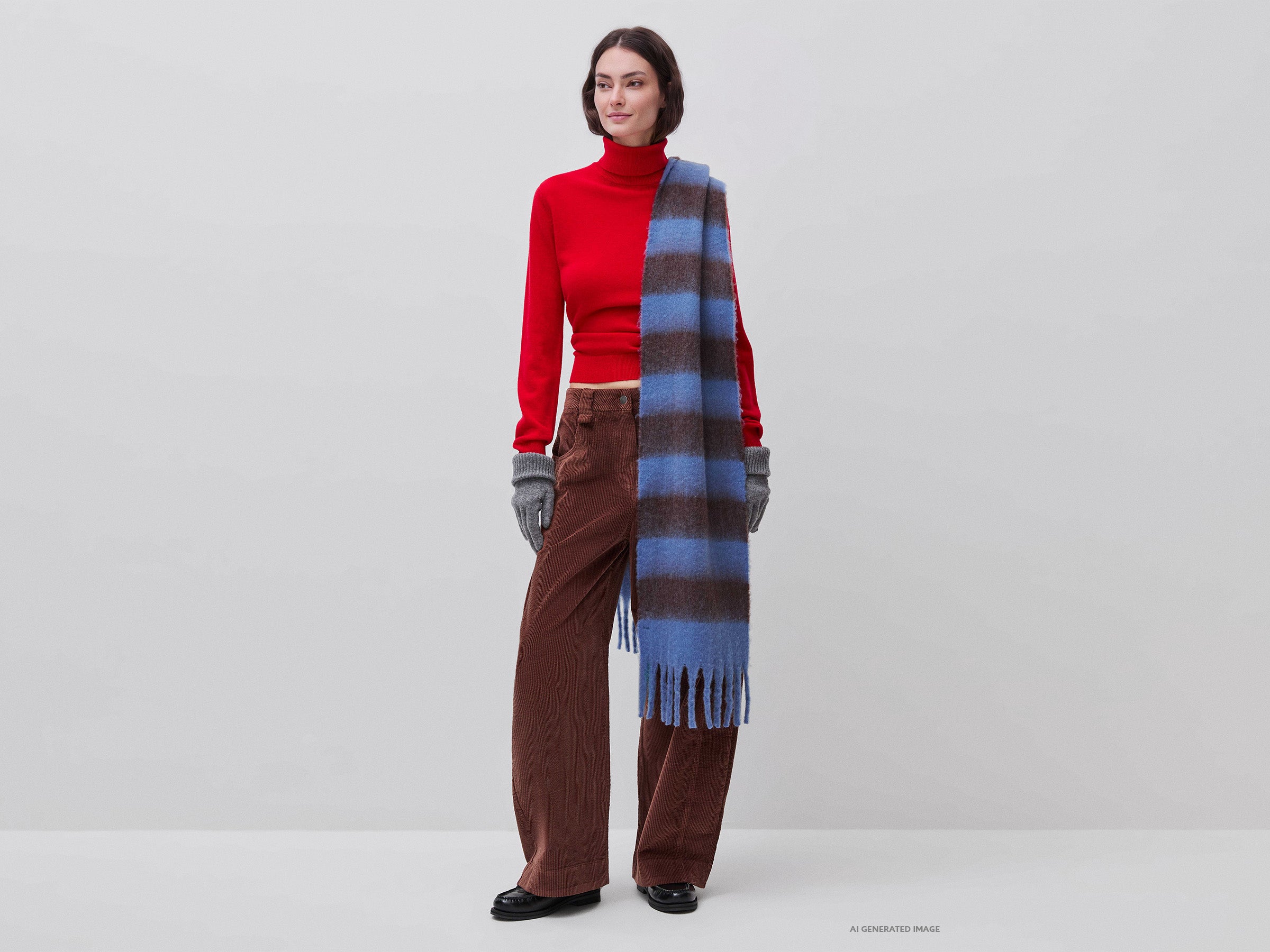 United Colors of Benetton Trousers pantaloni velluto barrel fit